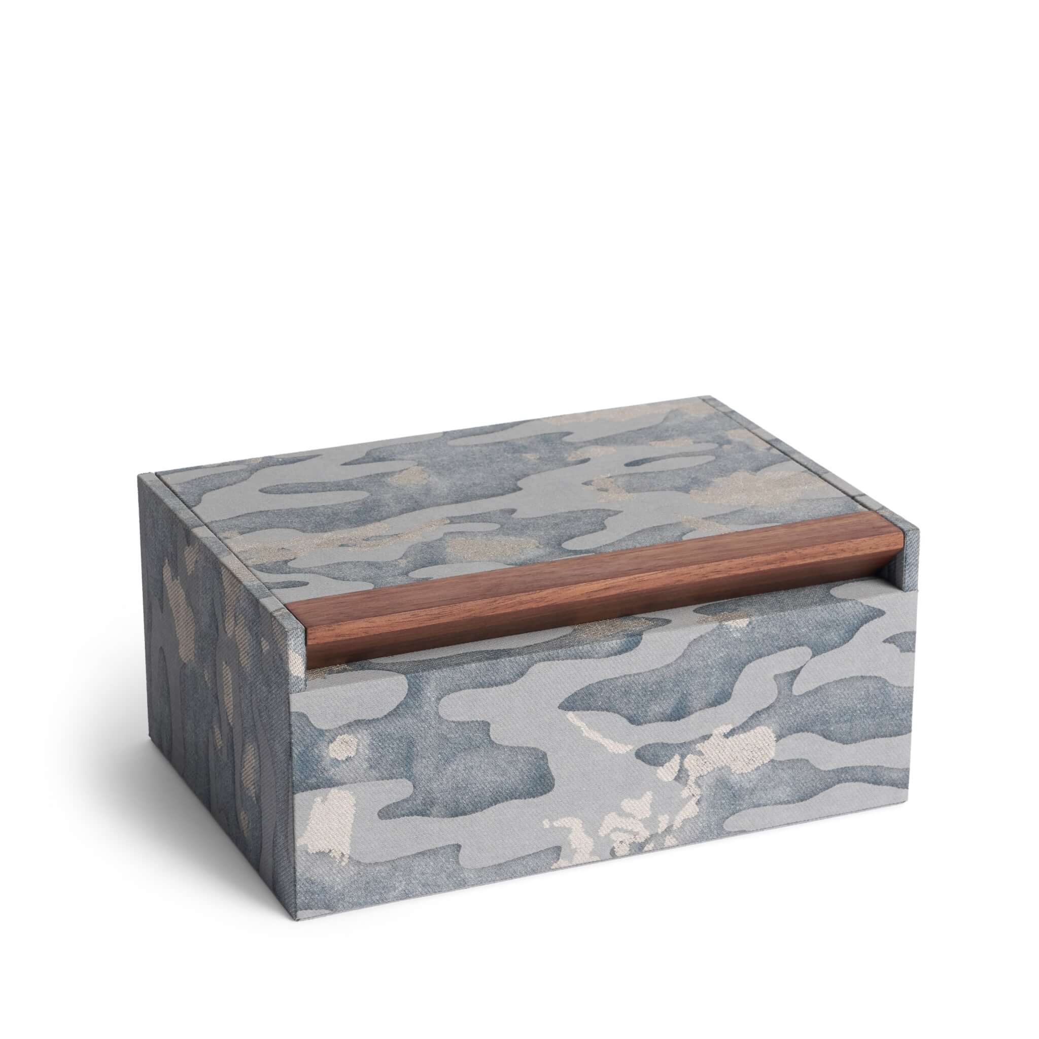 L'Objet Fortuny Box - Camo Isole Faded Blue