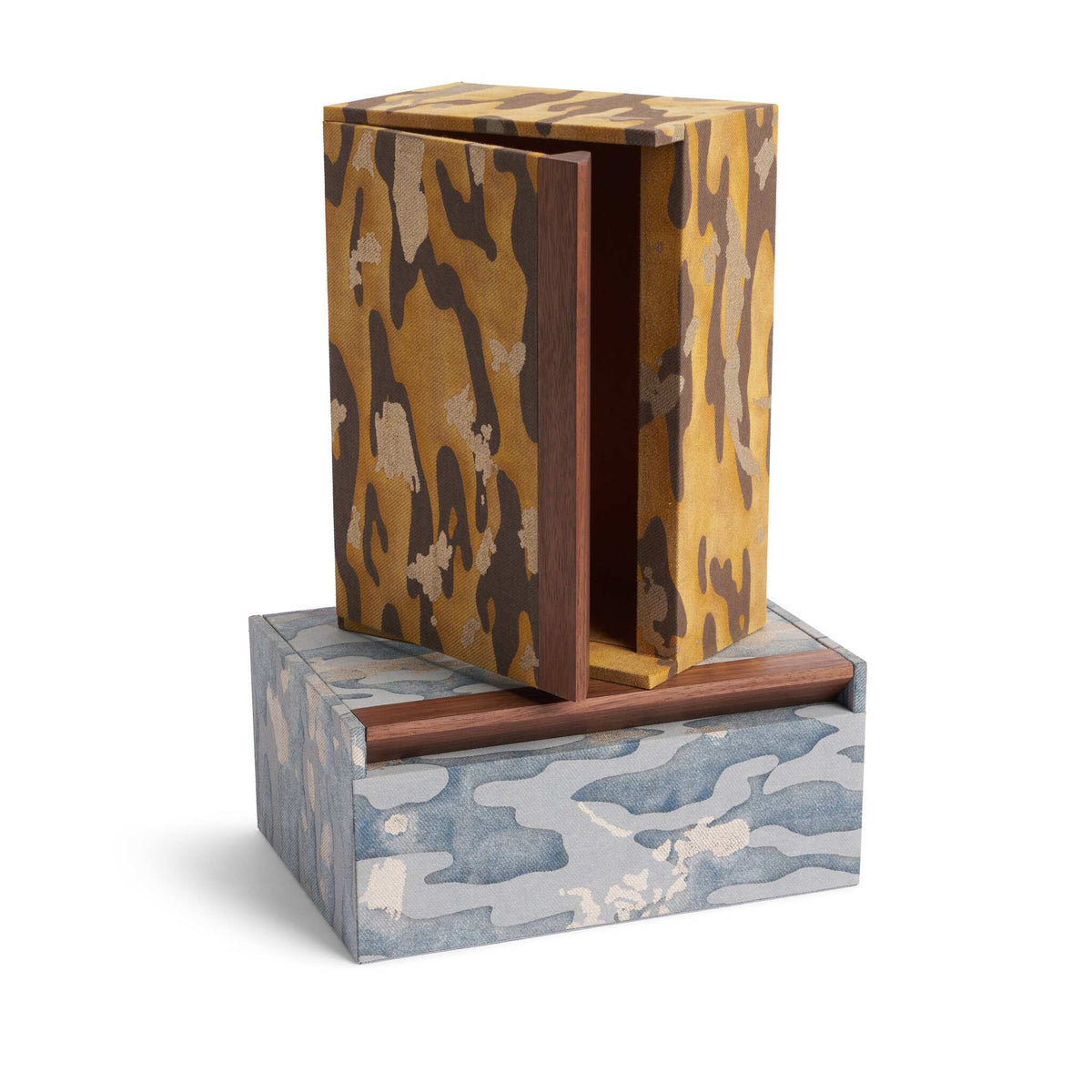 L'Objet Fortuny Box - Camo Isole Faded Blue, alternate view