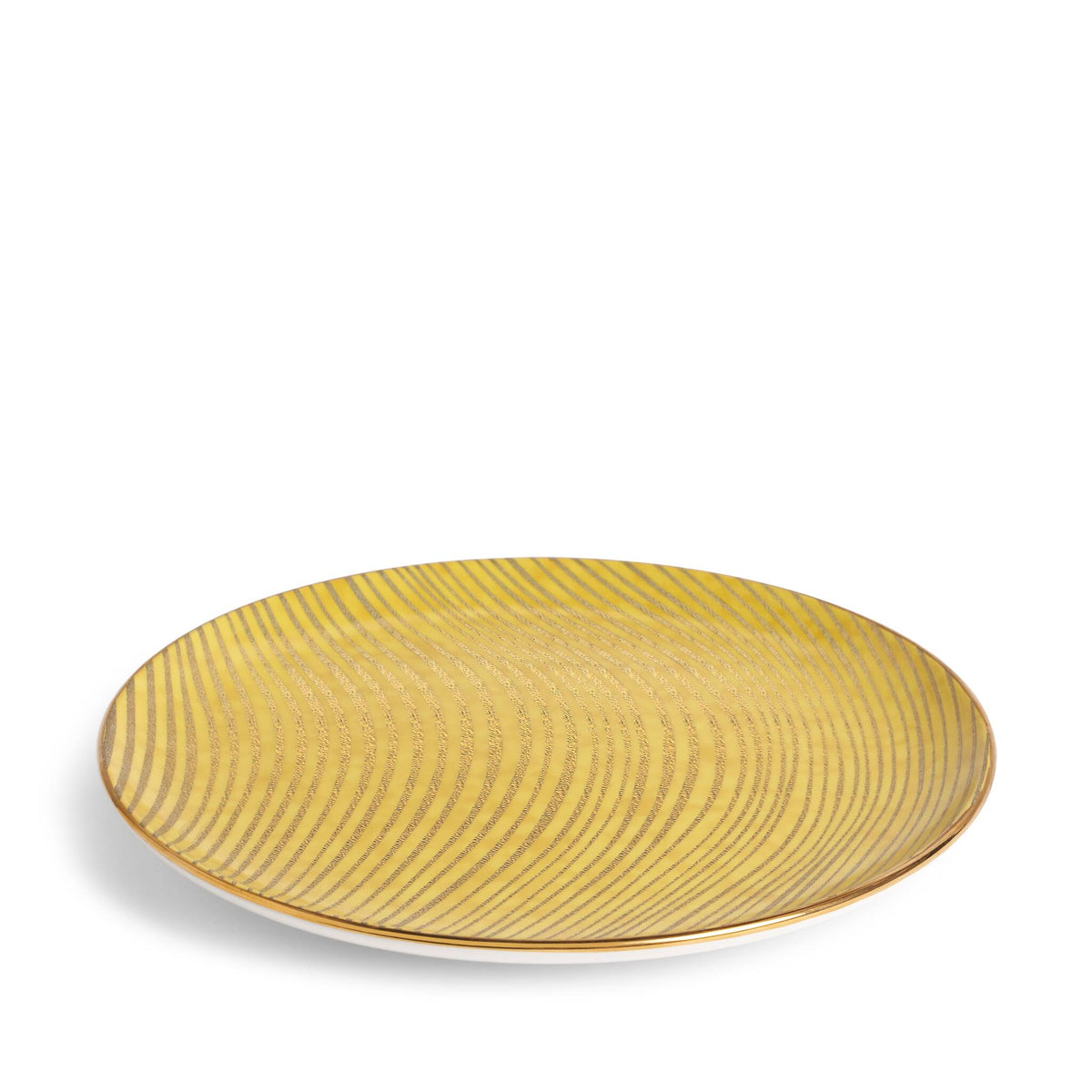 L'Objet Fortuny Delphi Yellow Dinner Plate, alternate view