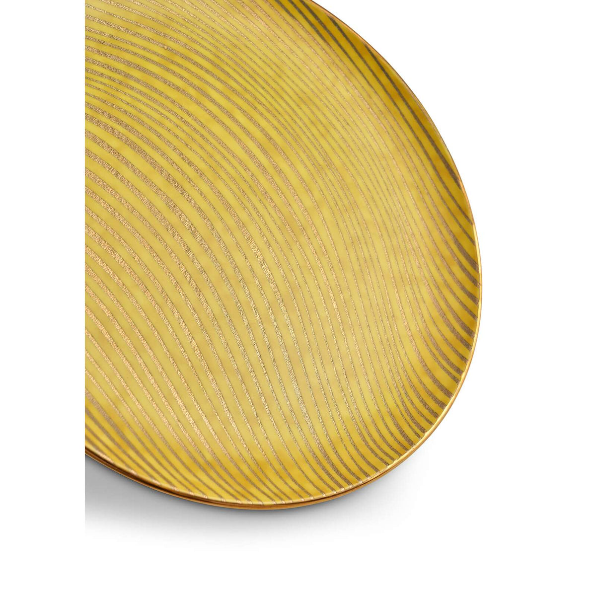L'Objet Fortuny Delphi Yellow Dinner Plate, alternate view