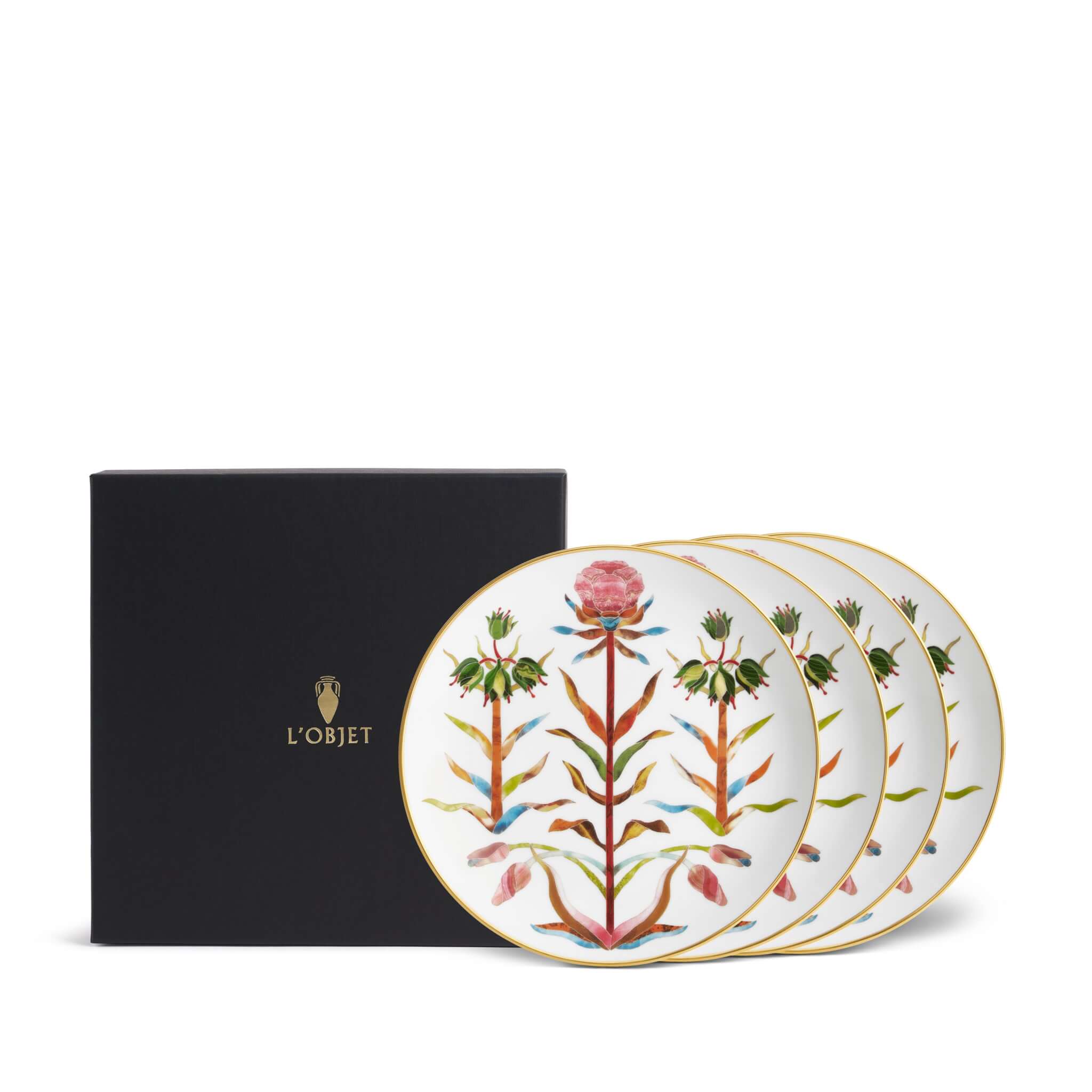 L'Objet Grand Tour Bread + Butter Plates (Set of 4)