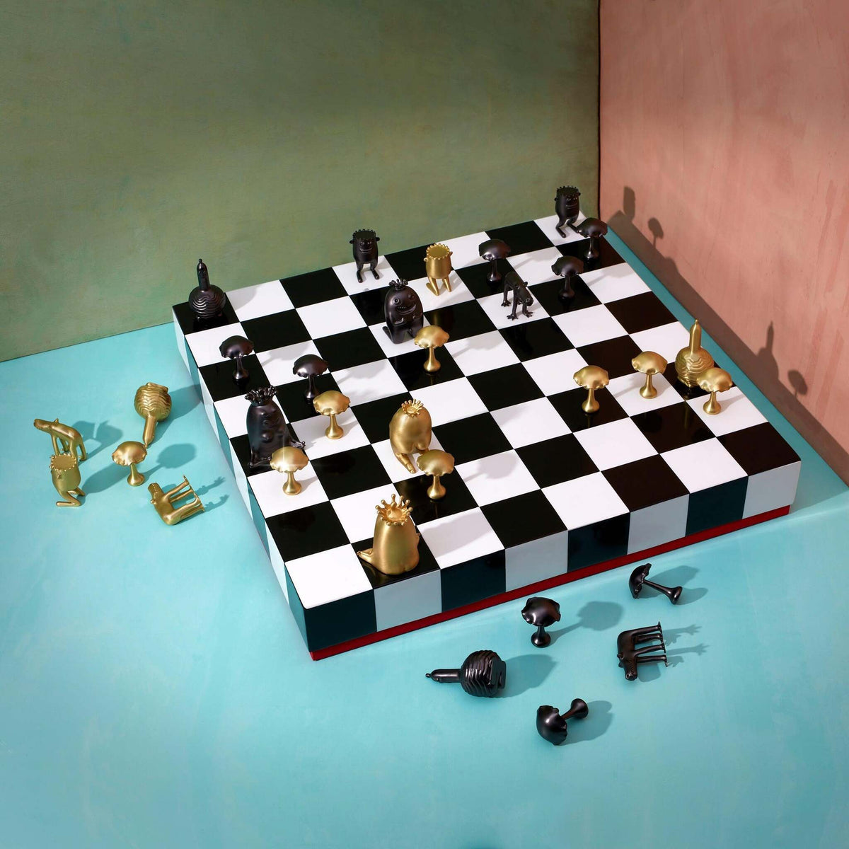 L'Objet Haas Chess Set Board & Table Game, alternate view