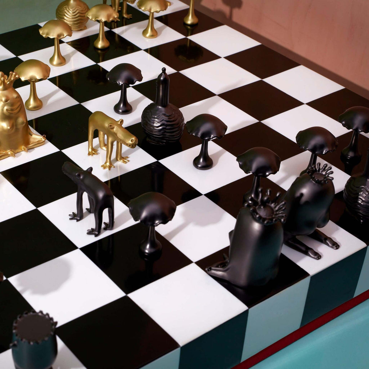 L'Objet Haas Chess Set Board & Table Game, alternate view