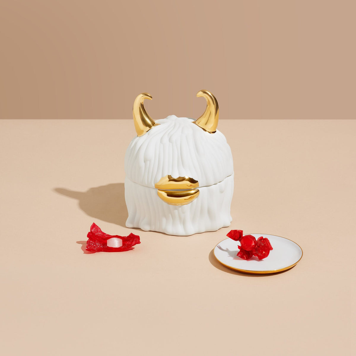 L'Objet Haas Lynda Box + Plates (Set of 4) - White, alternate view