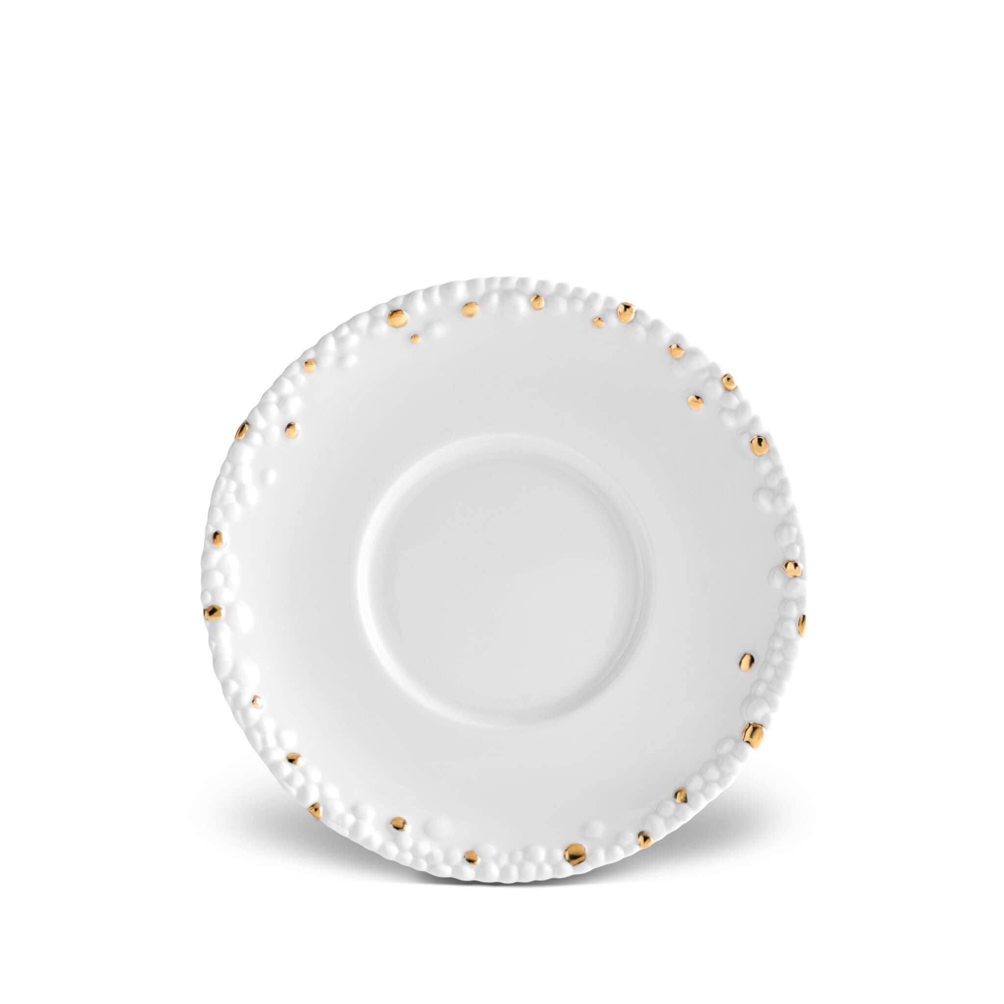 L'Objet Haas Mojave Saucer White β Gold