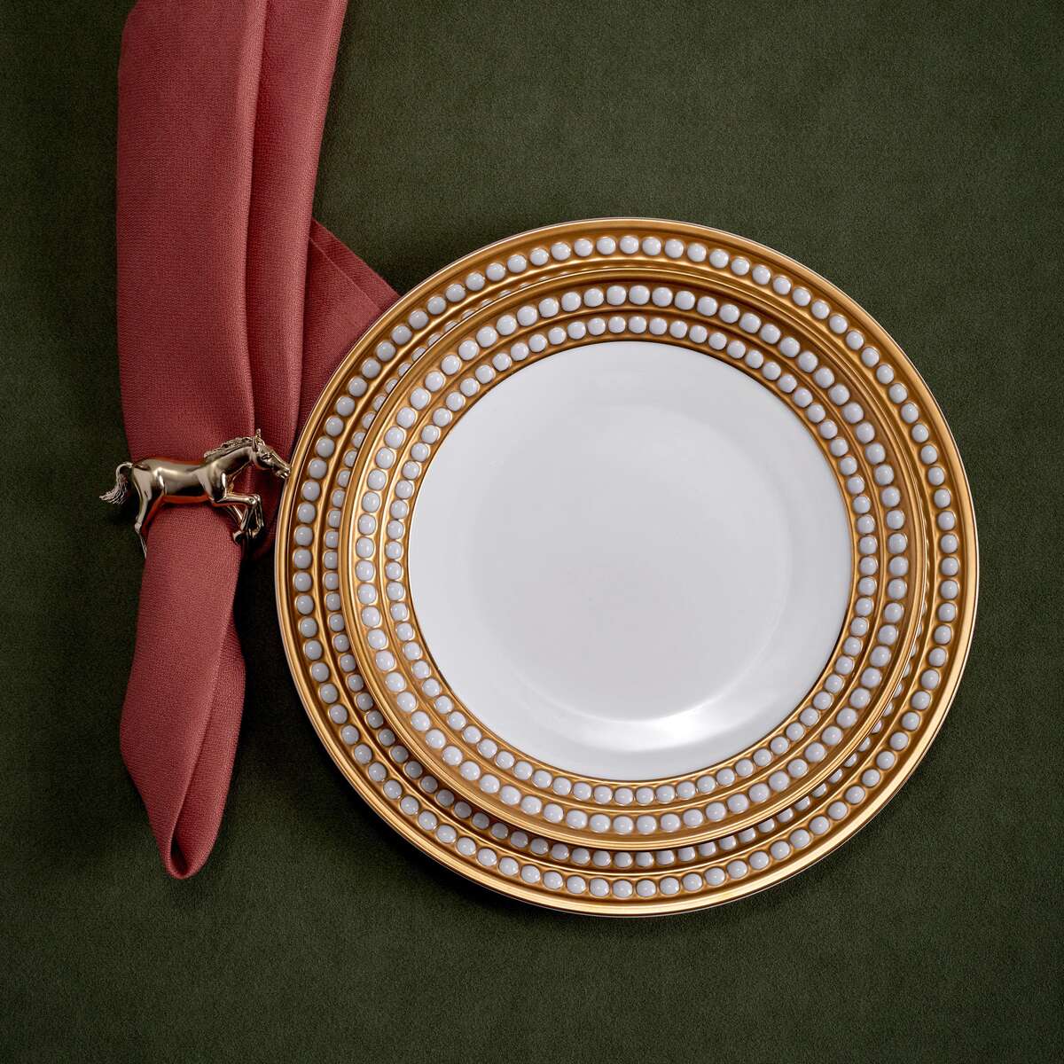 L'Objet Horse Napkin Jewels (Set of 4) Napkin Ring, alternate view
