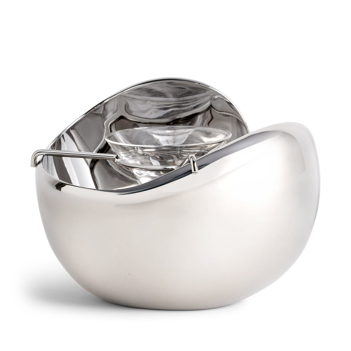 L'Objet Jessica McCormack Shell Caviar Dish - Stainless Steel, view 5