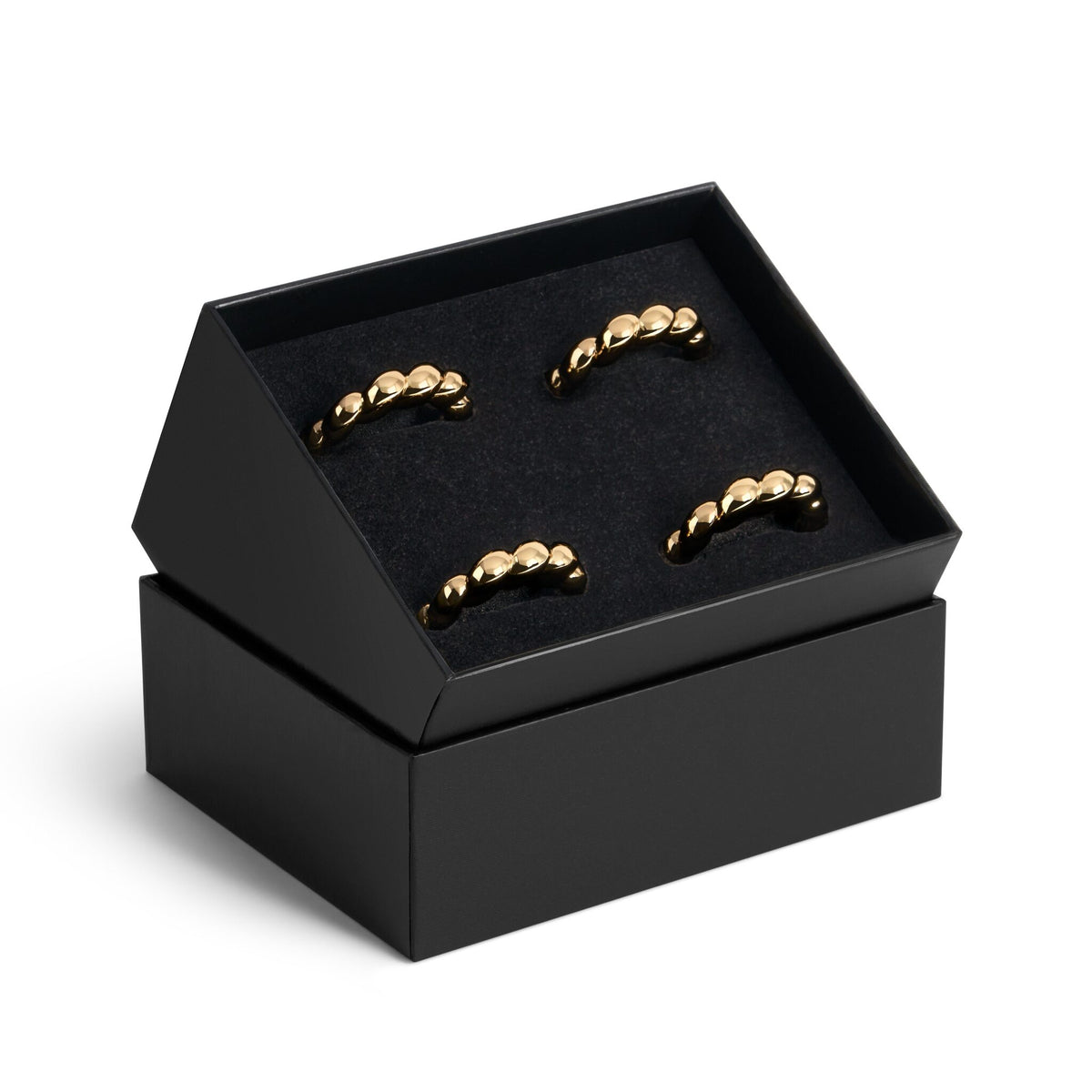 L'Objet Jessica McCormack Shell Napkin Rings - Set of 4 - Gold, view 5