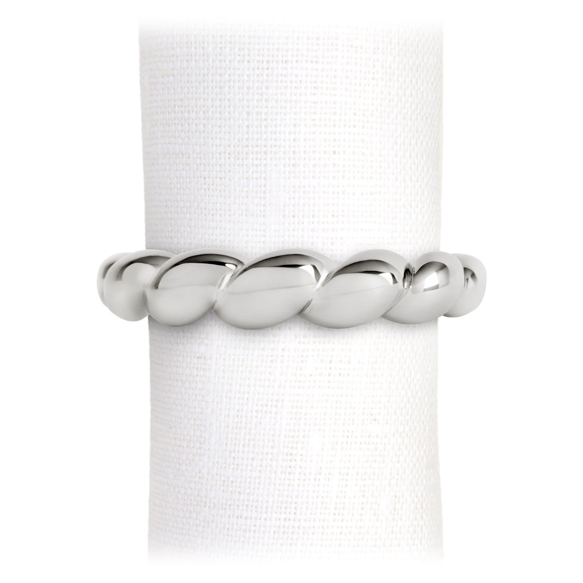 L'Objet Jessica McCormack Shell Napkin Rings - Set of 4 - Platinum