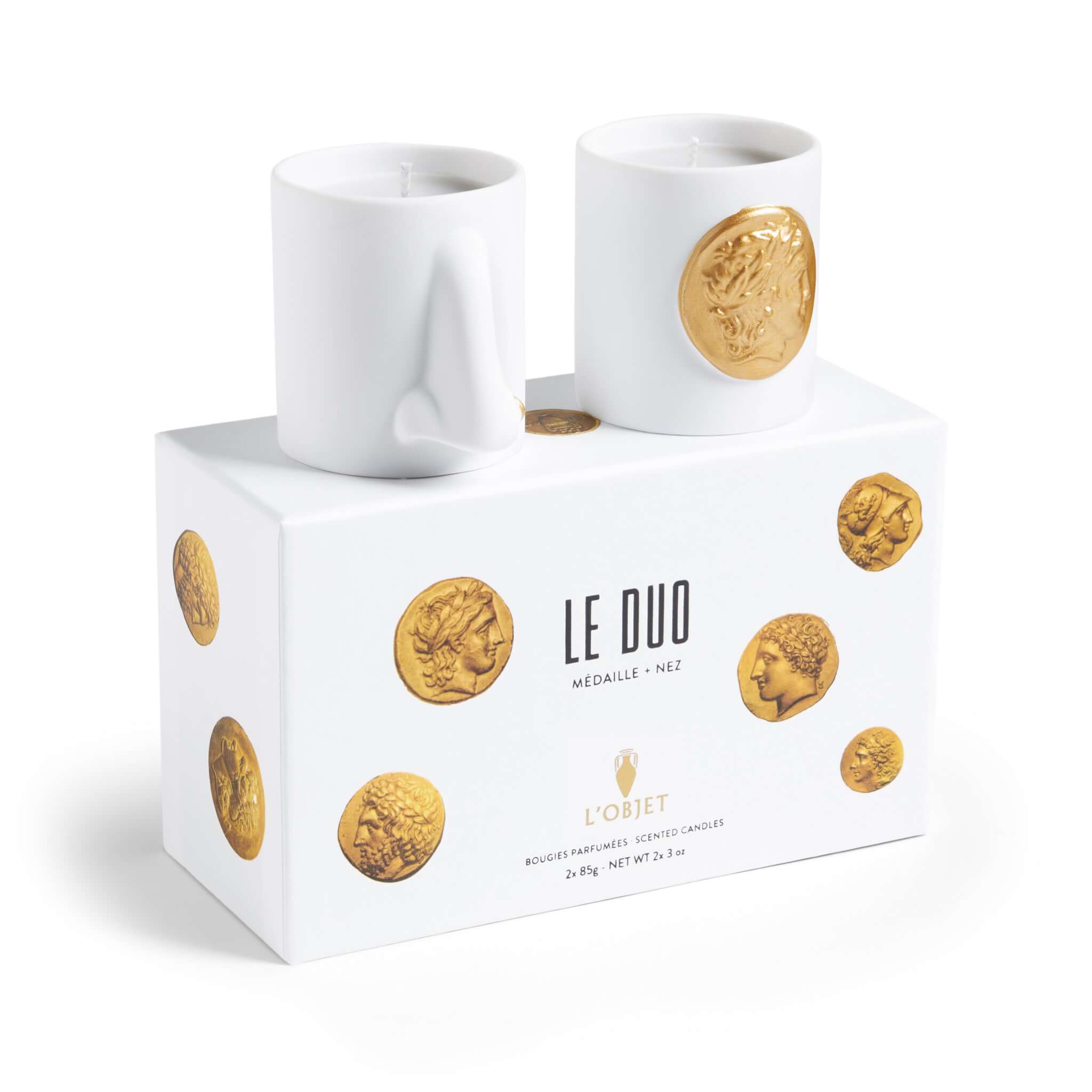 L'Objet Le Duo - Médaille + Nez Candles - Small (Set of 2)