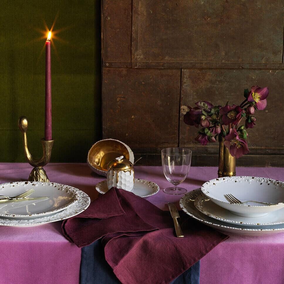 L'Objet Linen Sateen Napkins - Wine (Set of 4), alternate view