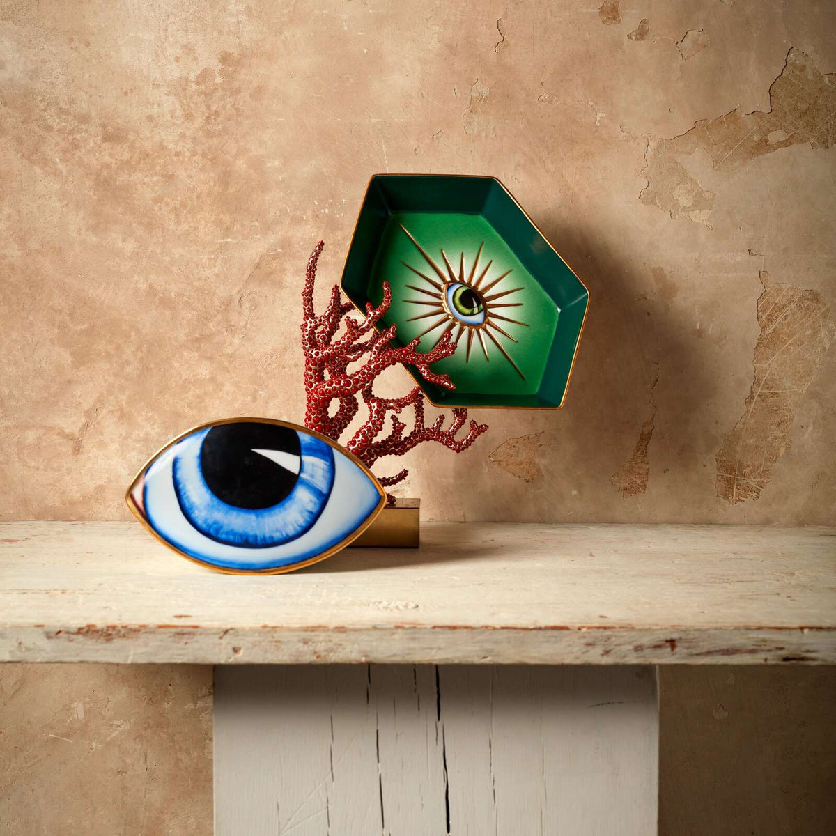 L'Objet Lito Hexagon Tray - Green, alternate view