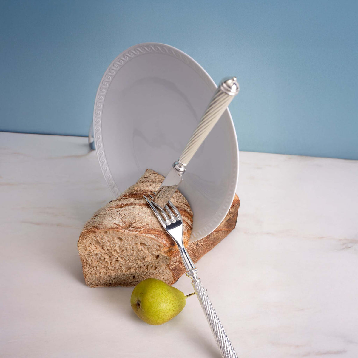 L'Objet Neptune Bread Butter Plate – White, alternate view