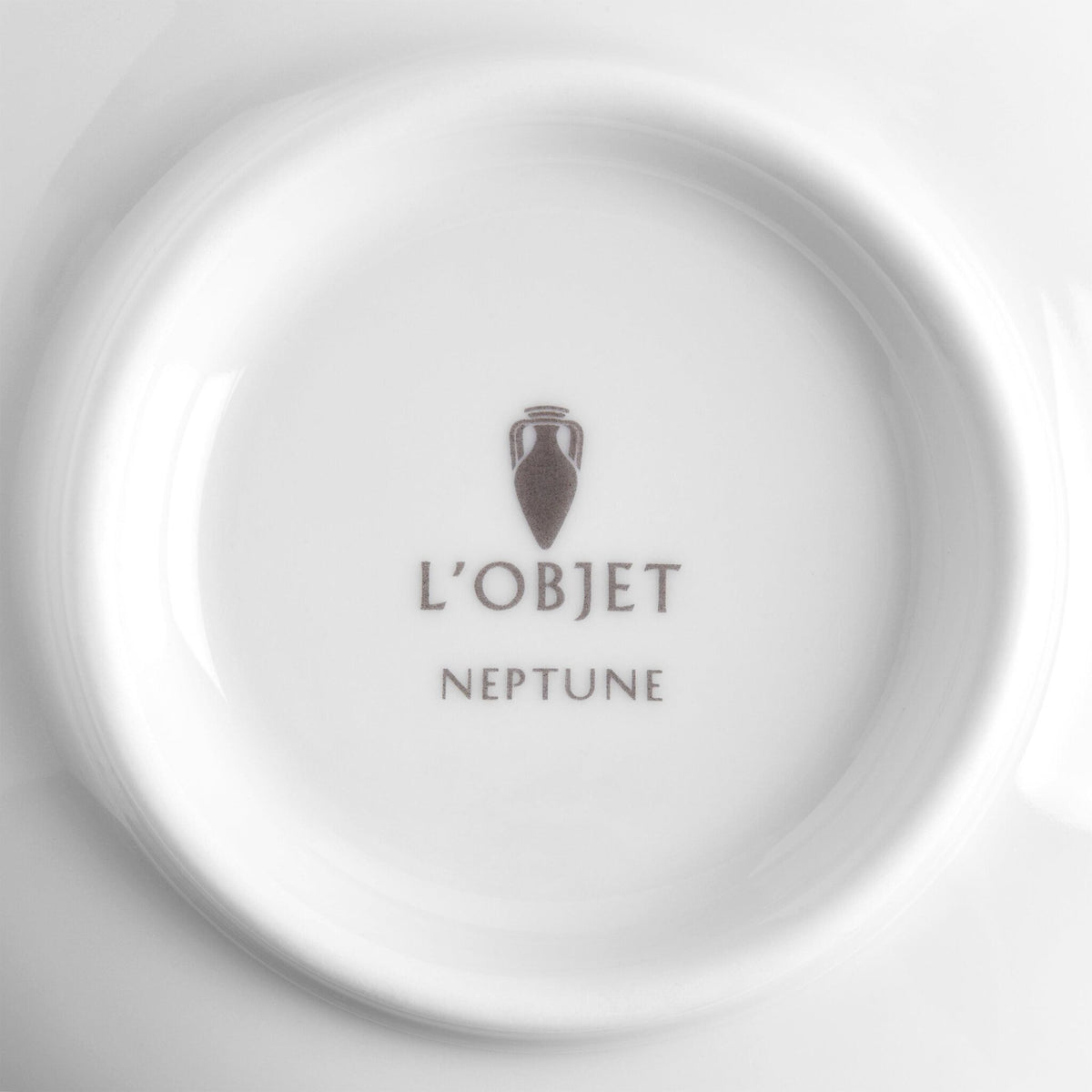 L'Objet Neptune Cereal Bowl Plate – White, alternate view