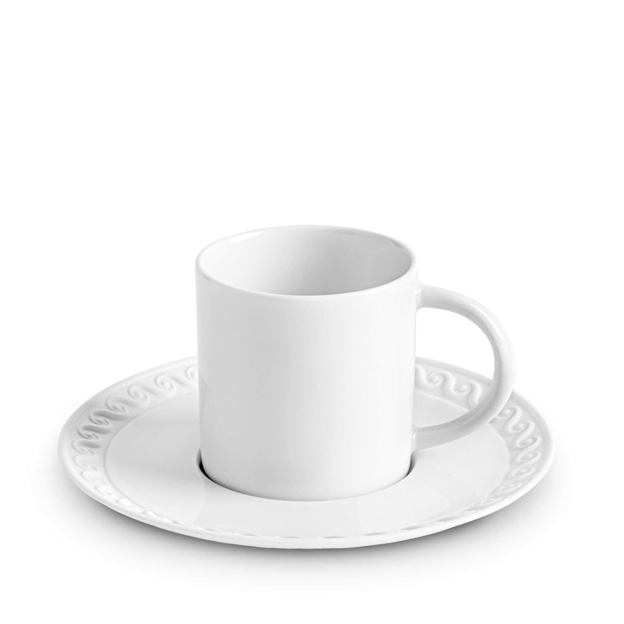 L'Objet Neptune Espresso Cup Saucer Cup & Saucer Set β White