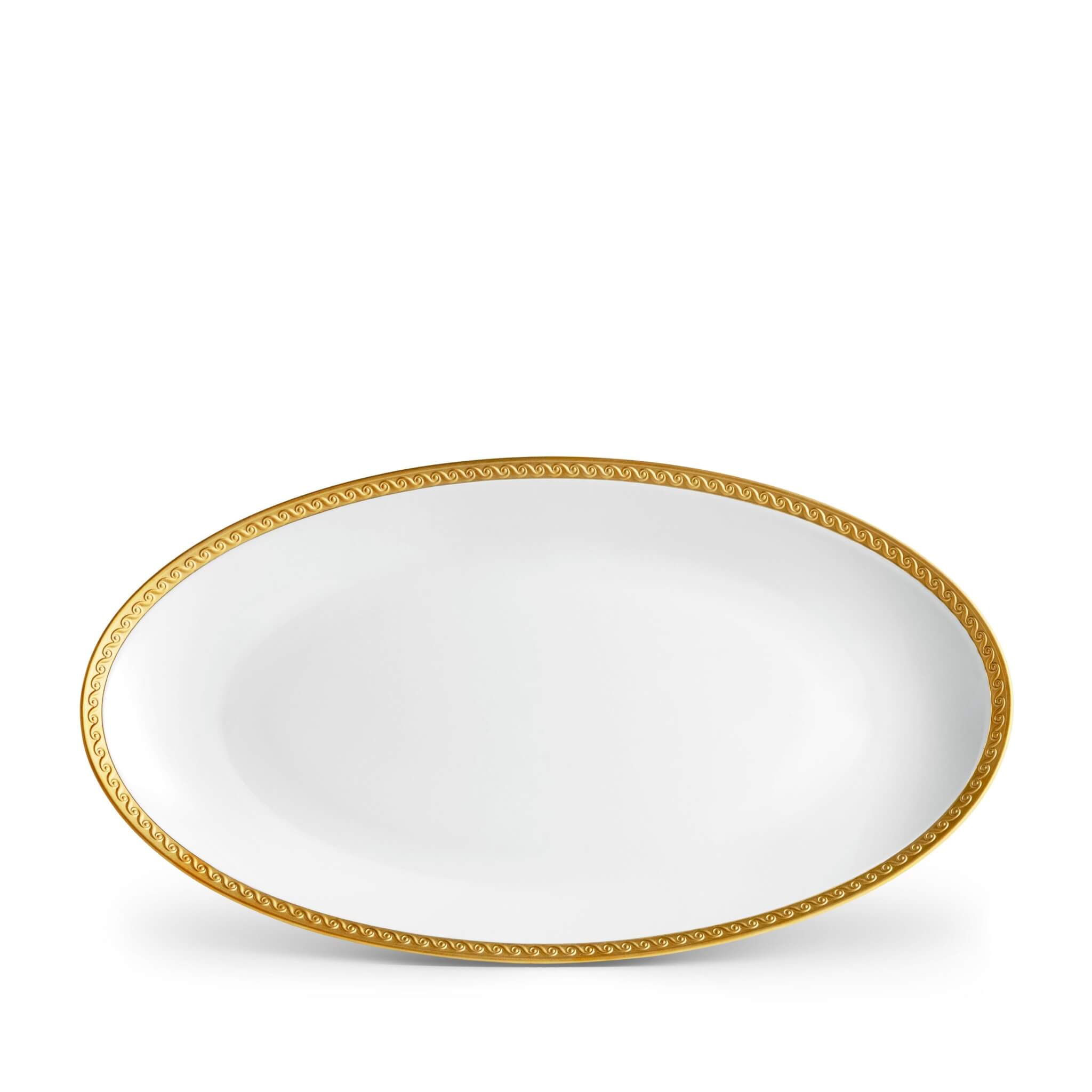 L'Objet Neptune Oval Platter Large Charger & Service Plate β Gold