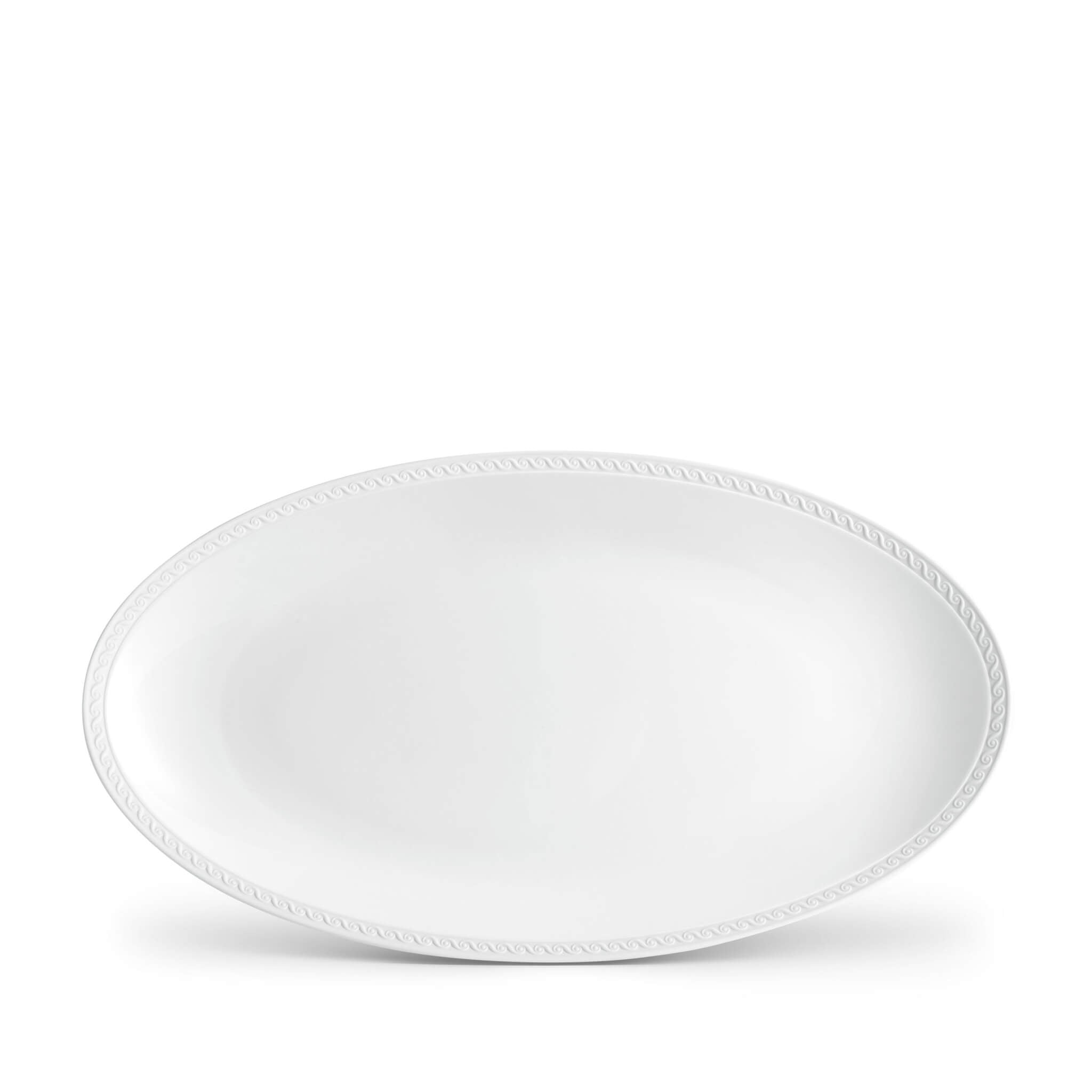 L'Objet Neptune Oval Platter Large Charger & Service Plate β White