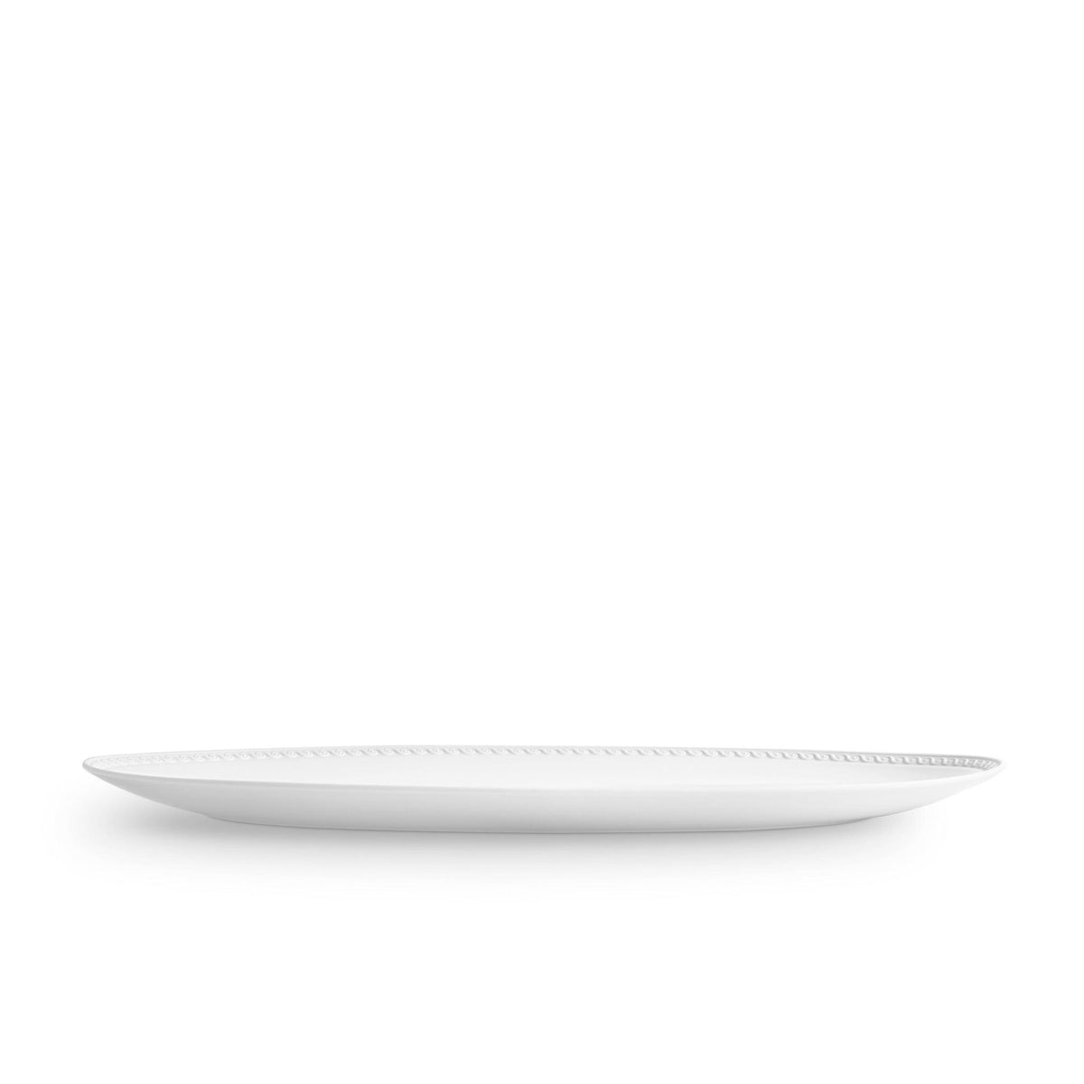 L'Objet Neptune Oval Platter Large Charger & Service Plate – White, alternate view