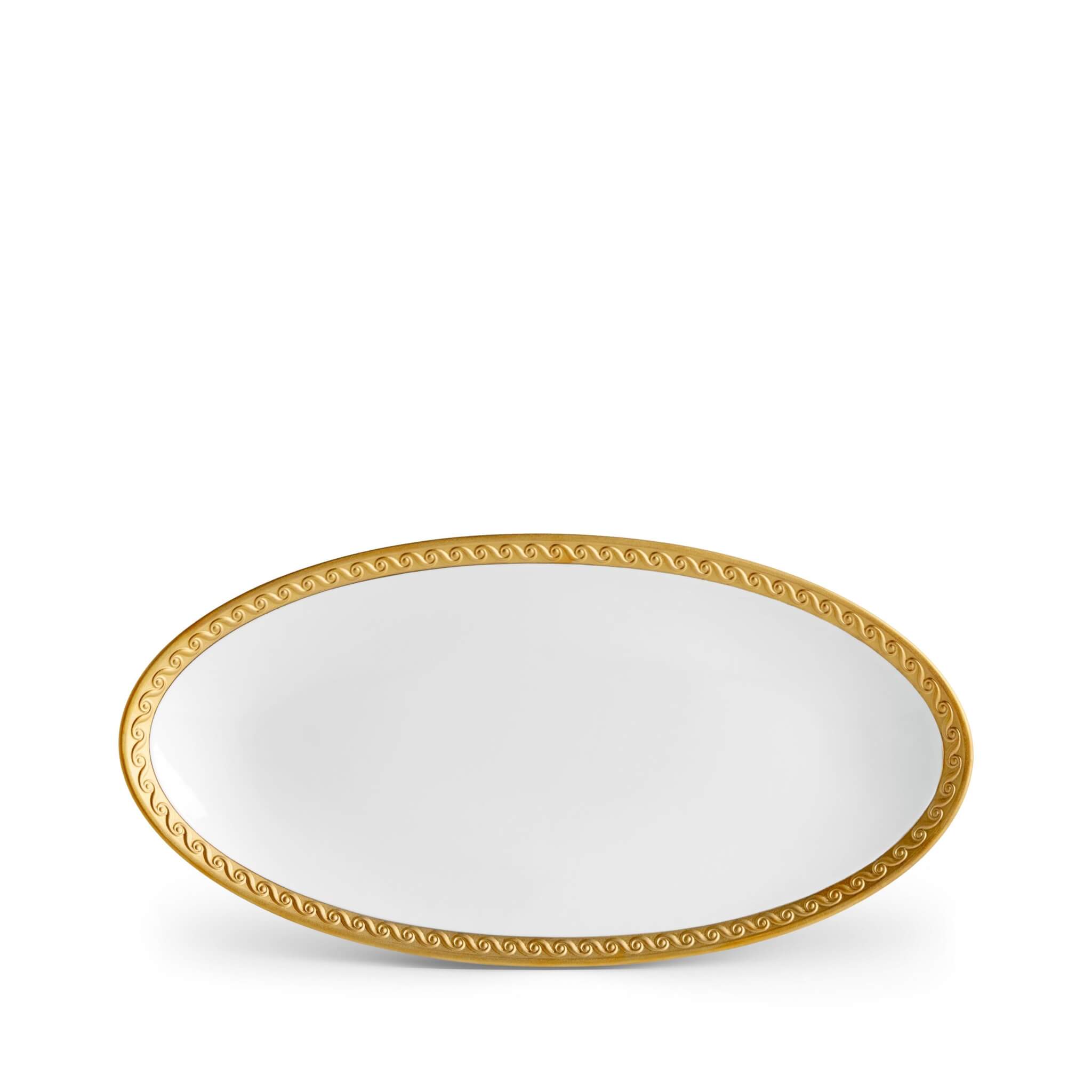 L'Objet Neptune Oval Platter Small Charger & Service Plate β Gold