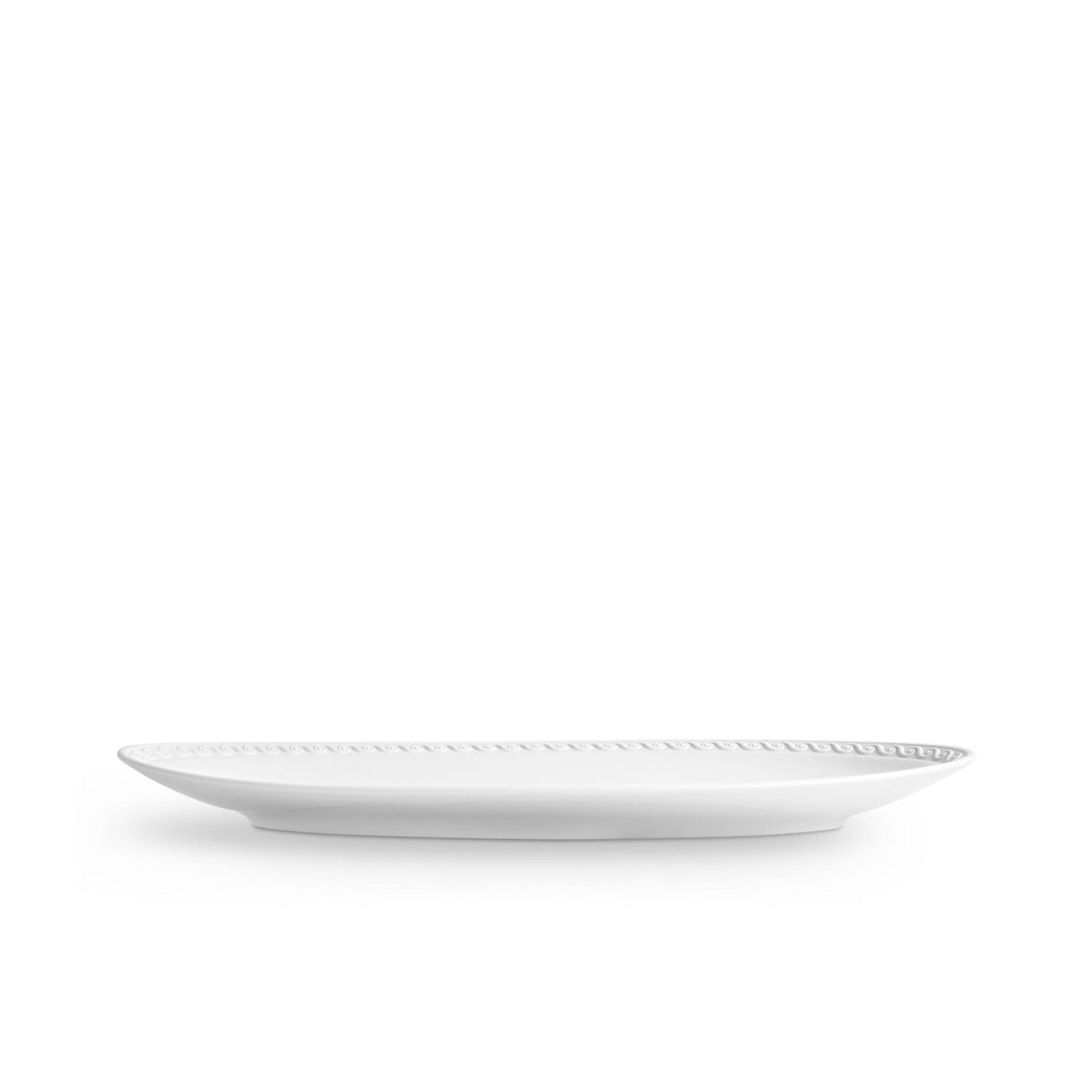 L'Objet Neptune Oval Platter Small Charger & Service Plate – White, alternate view