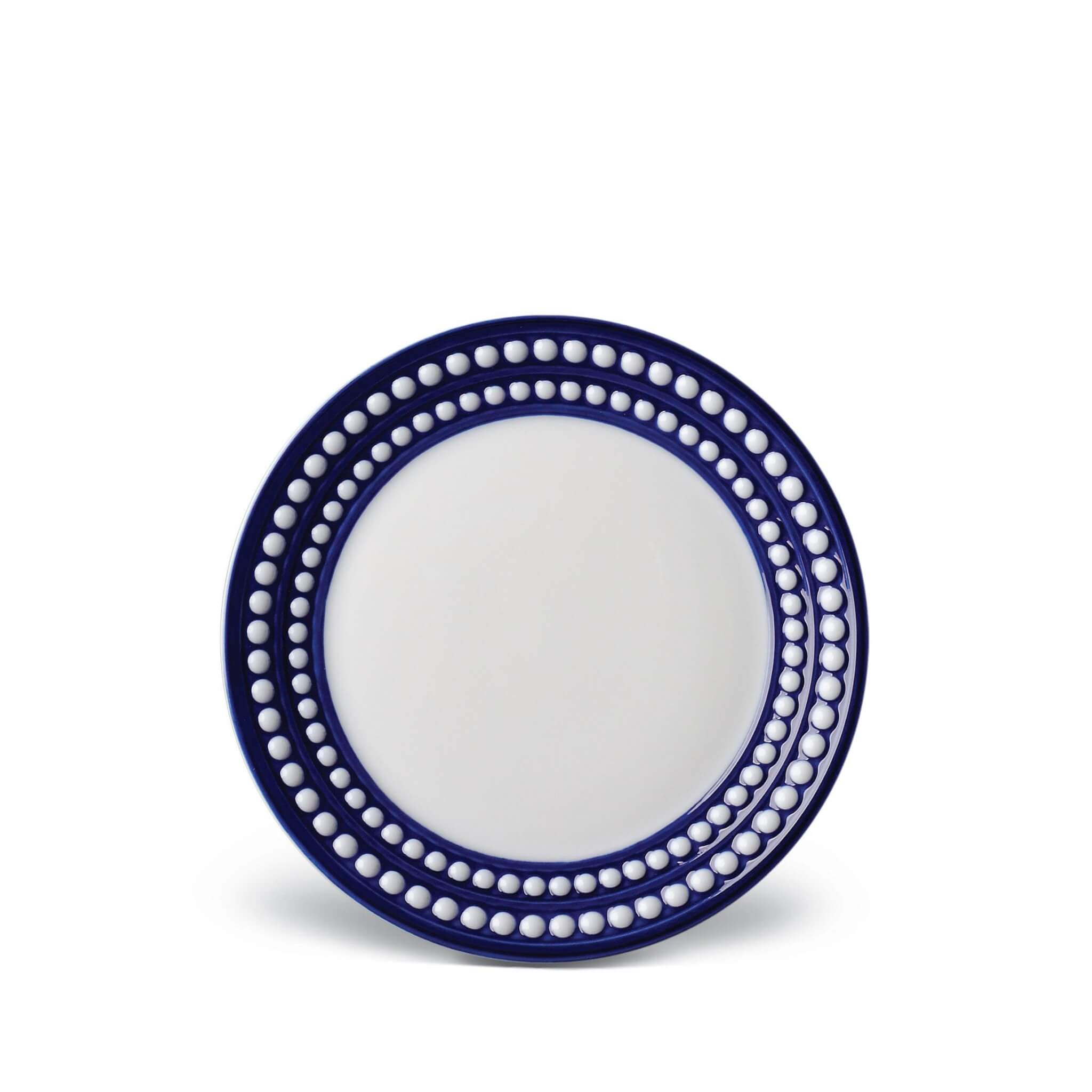 L'Objet Perlée Bread + Butter Plate - Blue
