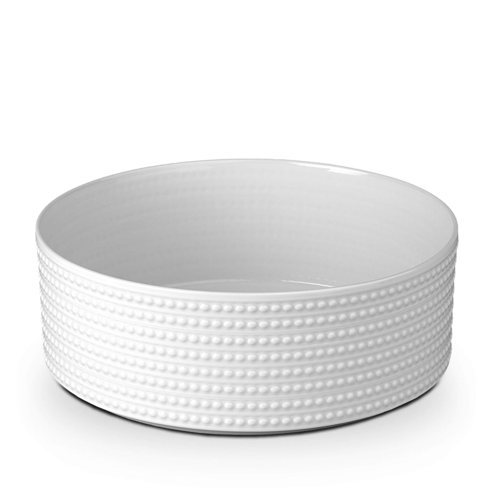 L'Objet Perlée Deep Bowl — White