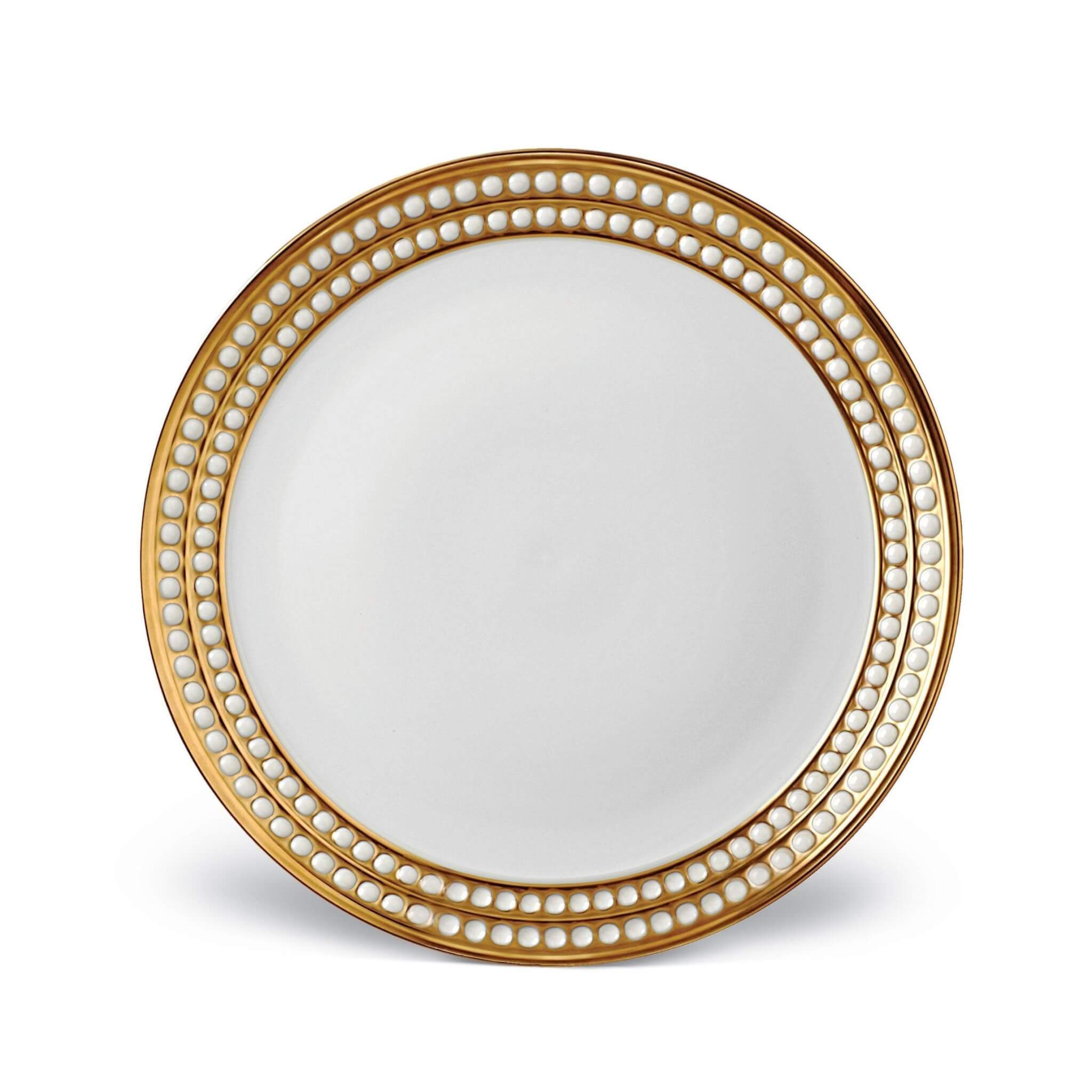L'Objet Perlée Dinner Plate — Gold
