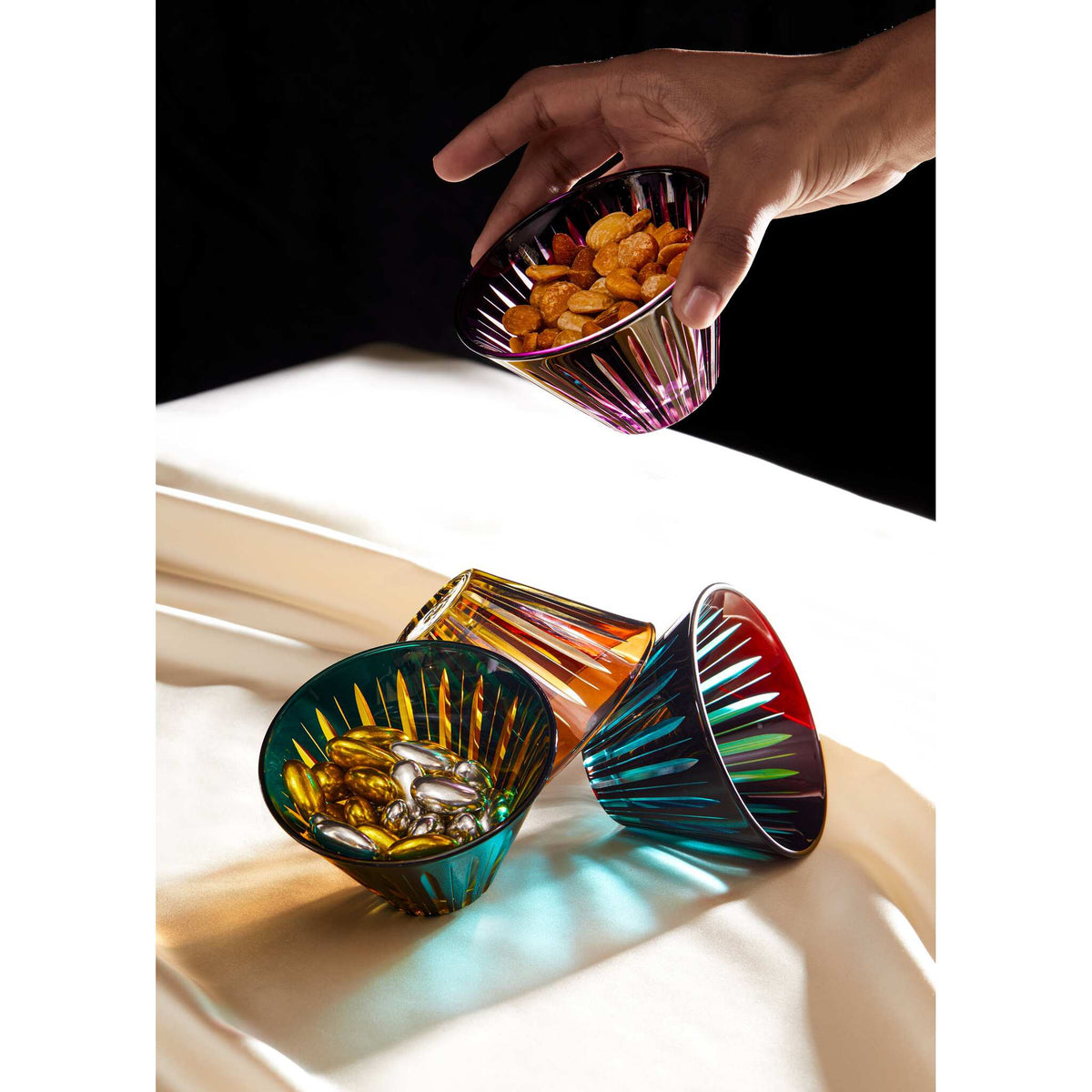 L'Objet Prism Condiment Bowls - Assorted (Set of 4) Condiment Pot, alternate view