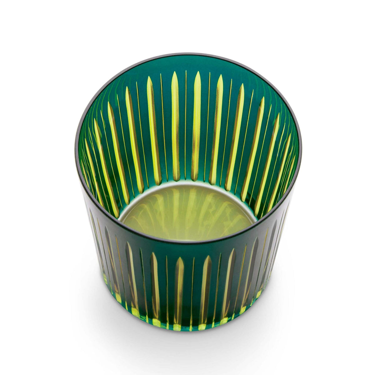 L'Objet Prism Double Old Fashioned Glasses Set of 4 – Green, alternate view