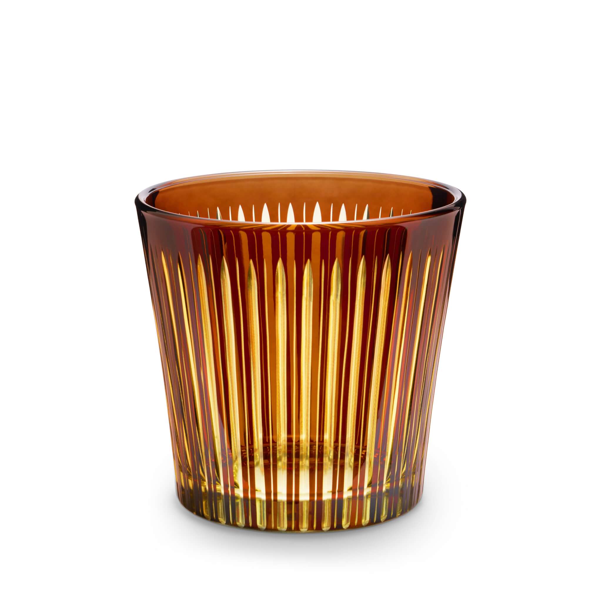 L'Objet Prism Ice Bucket + Tongs - Amber