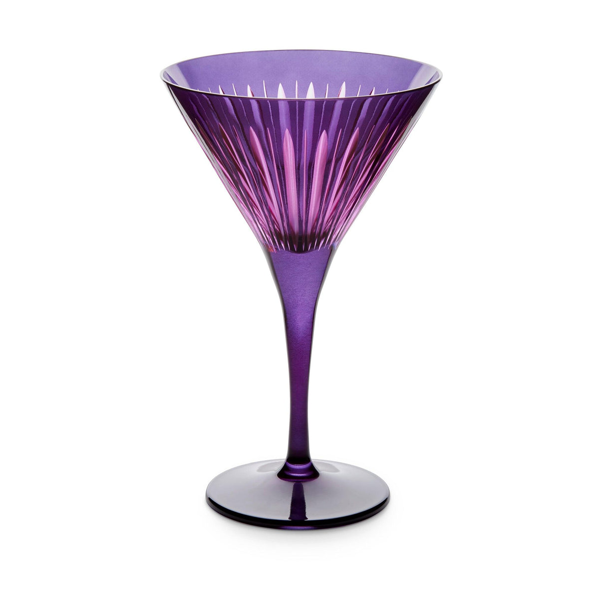 L'Objet Prism Martini Glasses - Purple (Set of 4) Glassware & Drinkware, alternate view