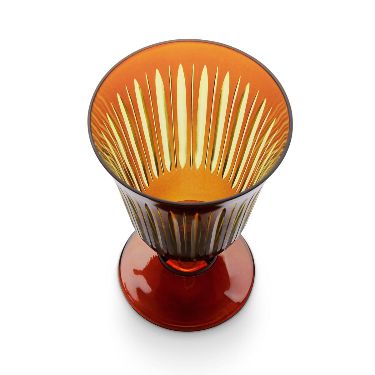 L'Objet Prism Wine Glasses - Amber (Set of 4) Glassware & Drinkware, alternate view