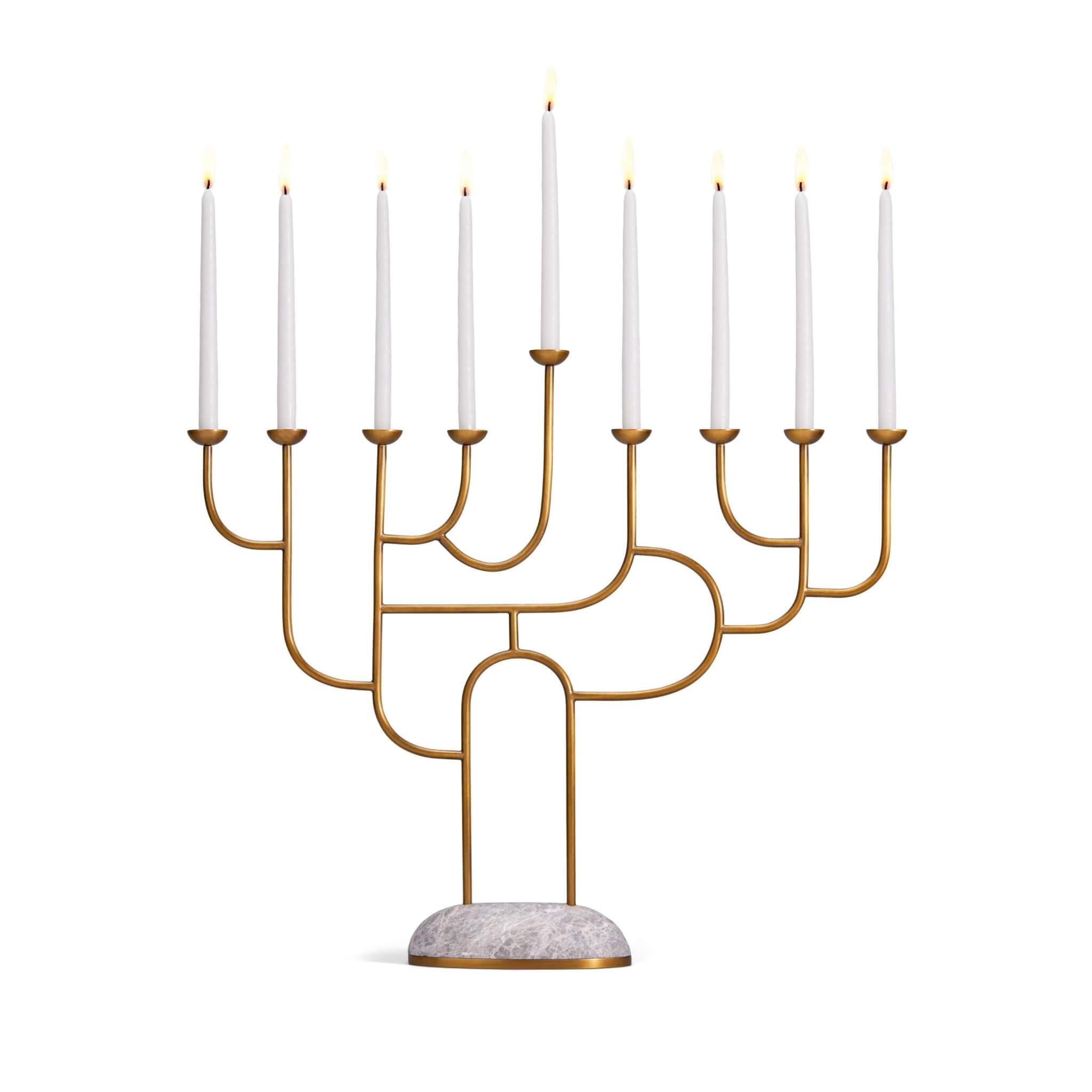 L'Objet Rova Menorah Candelabra
