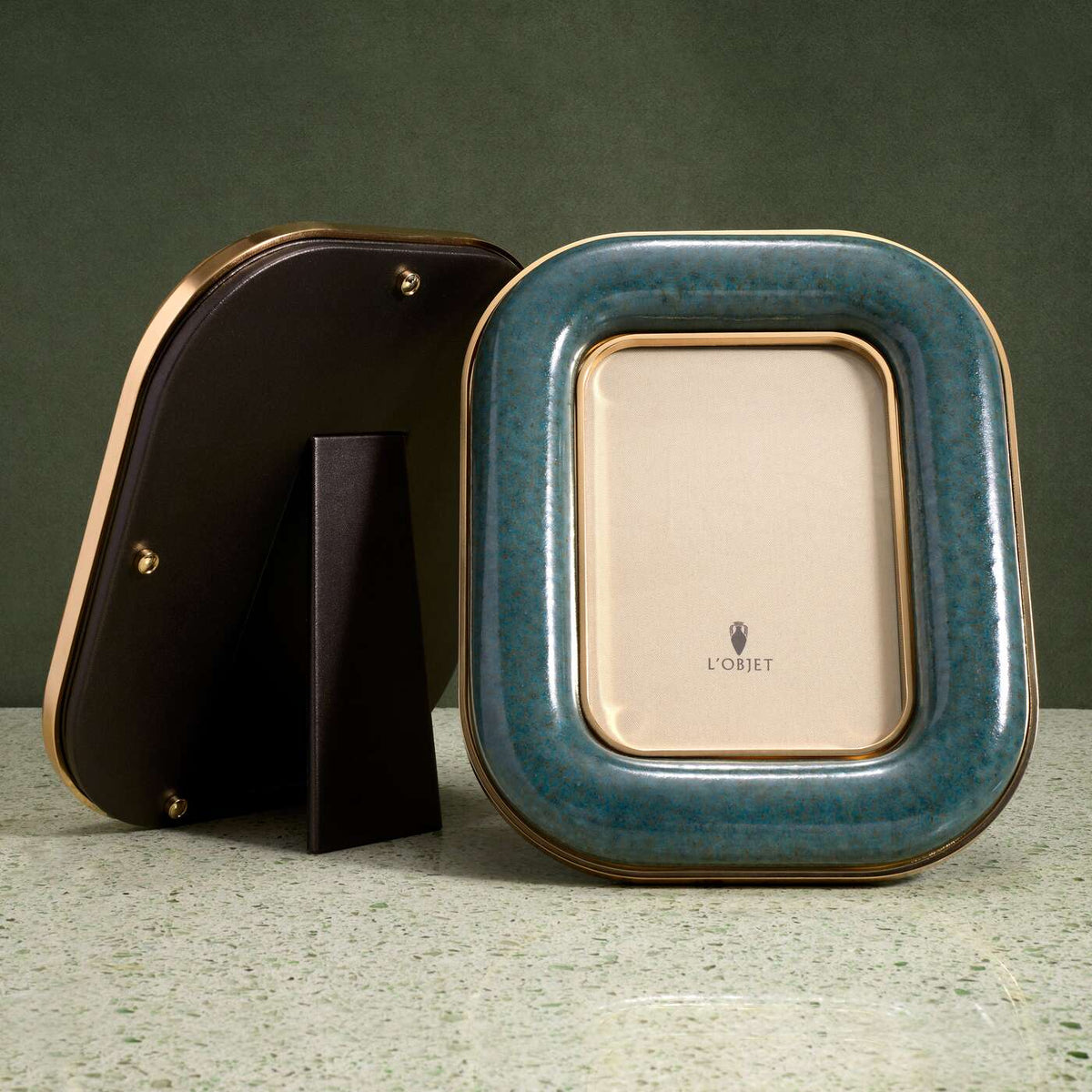 L'Objet Rue Jacob Frame - Blue - 5x7", alternate view