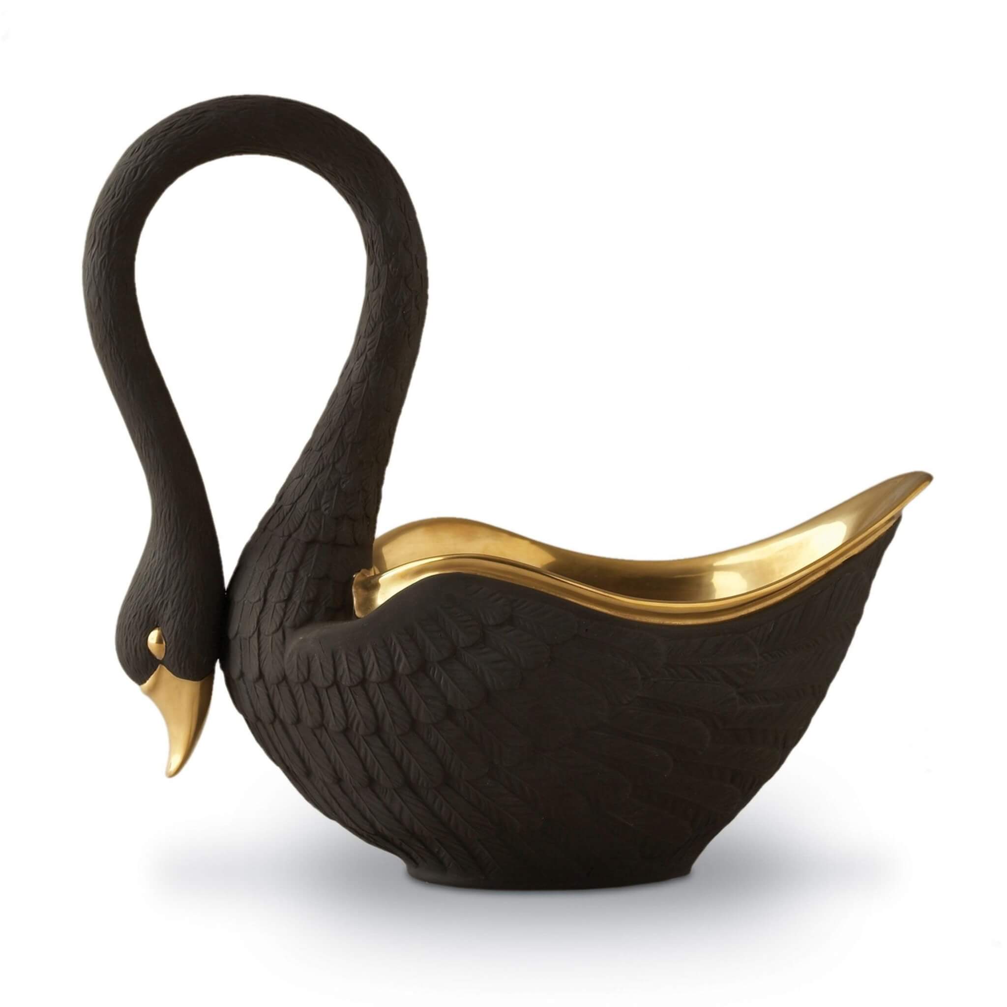 L'Objet Swan Bowl Large β Black