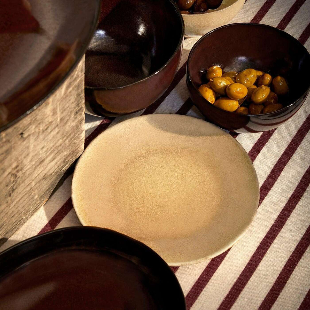 L'Objet Terra Bread + Butter Plate - Leather, alternate view