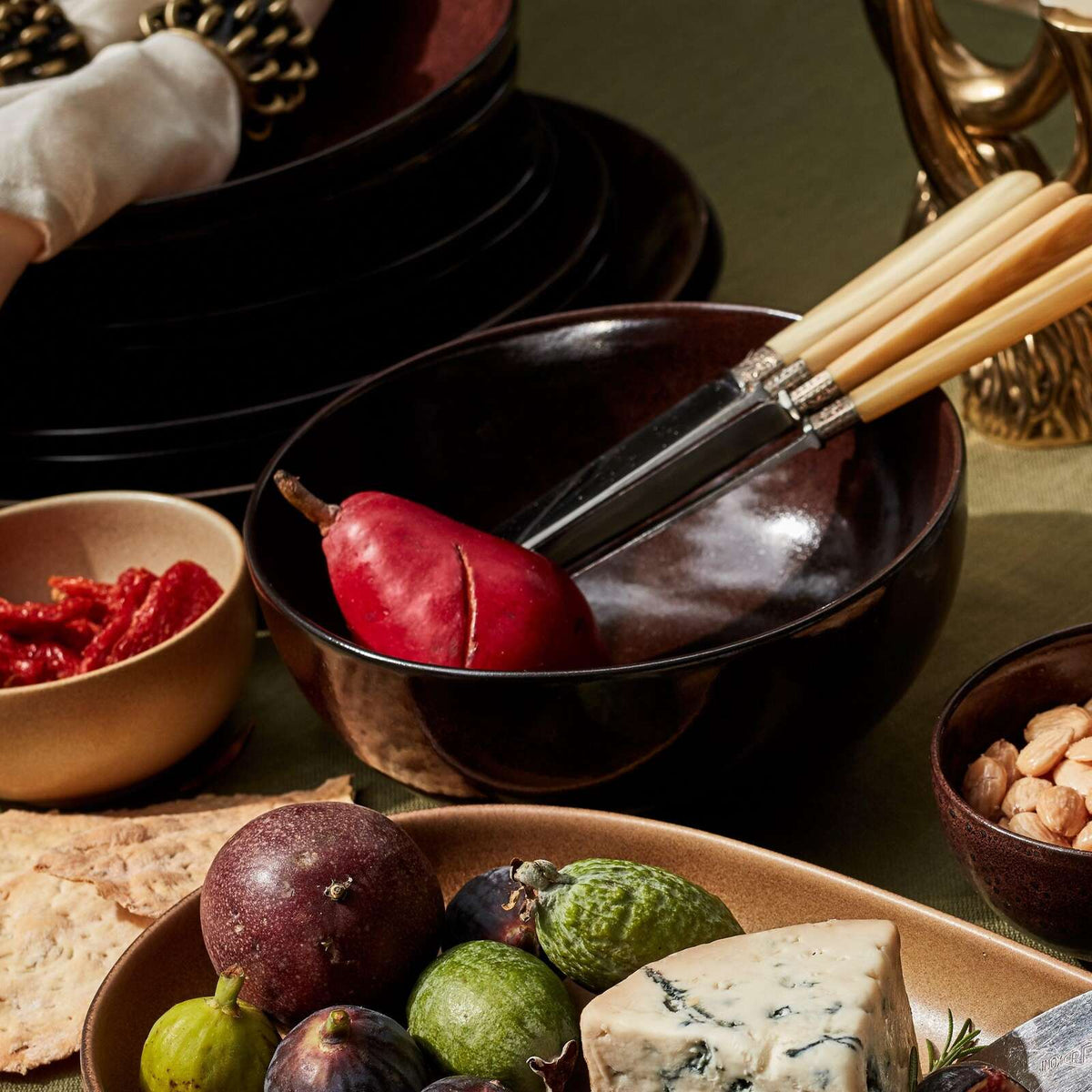 L'Objet Terra Cereal Bowl - Wine, alternate view