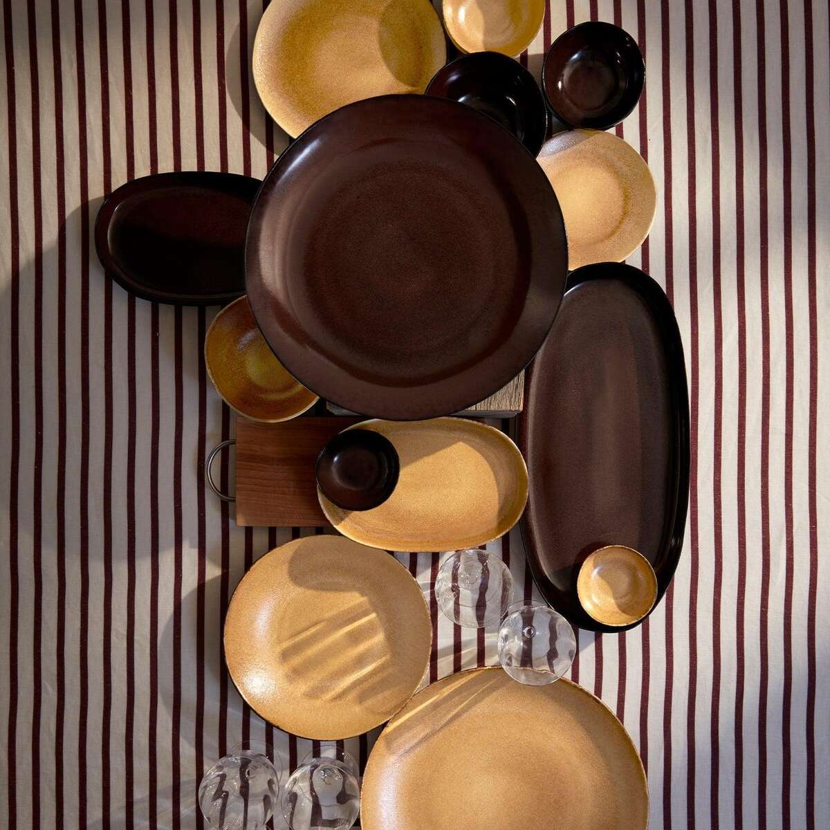 L'Objet Terra Dessert Plate - Leather, alternate view