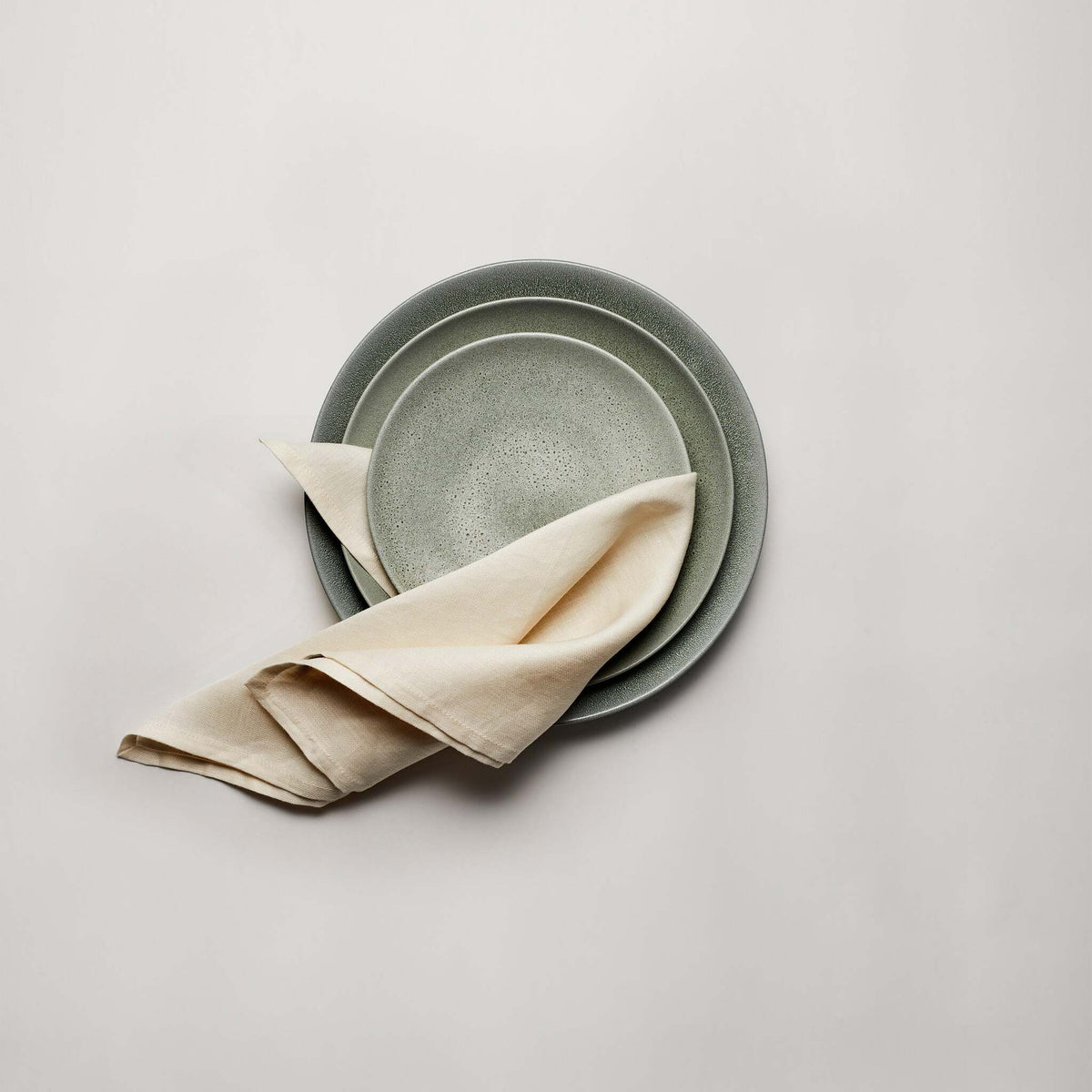 L'Objet Terra Dessert Plate - Seafoam, alternate view