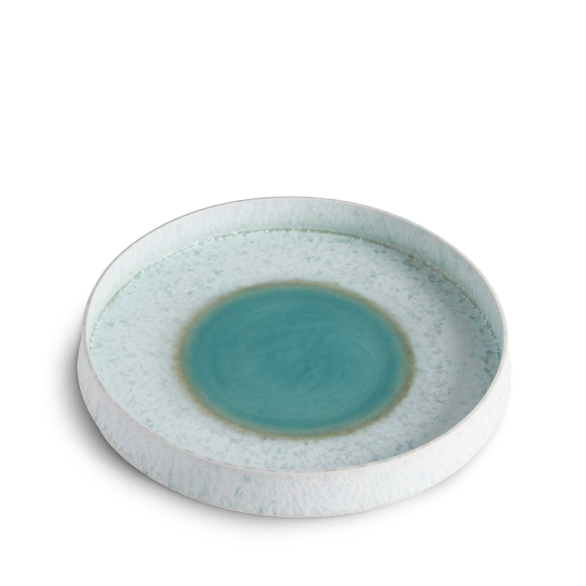 L'Objet Terra Round Platter - Medium - Seafoam Decorative Bowl, alternate view