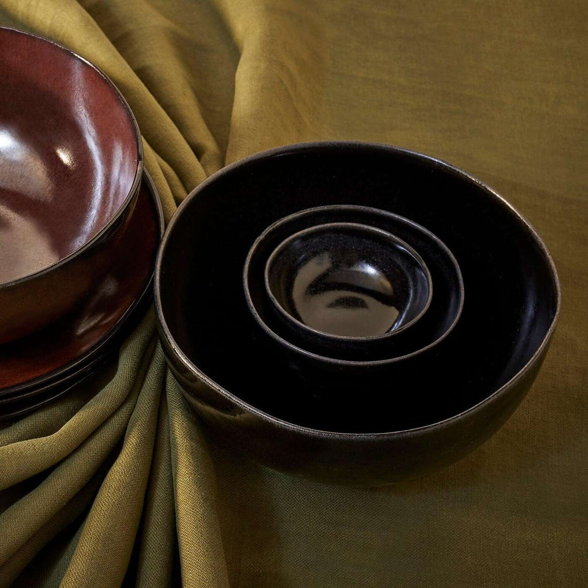 L'Objet Terra Sauce Bowl - Iron Condiment Pot, alternate view