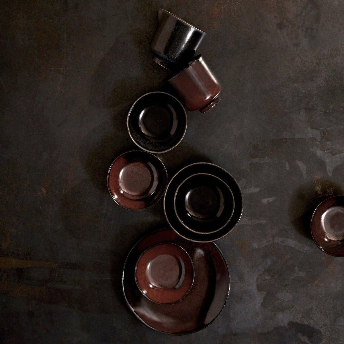 L'Objet Terra Sauce Server - Iron Condiment Pot, alternate view