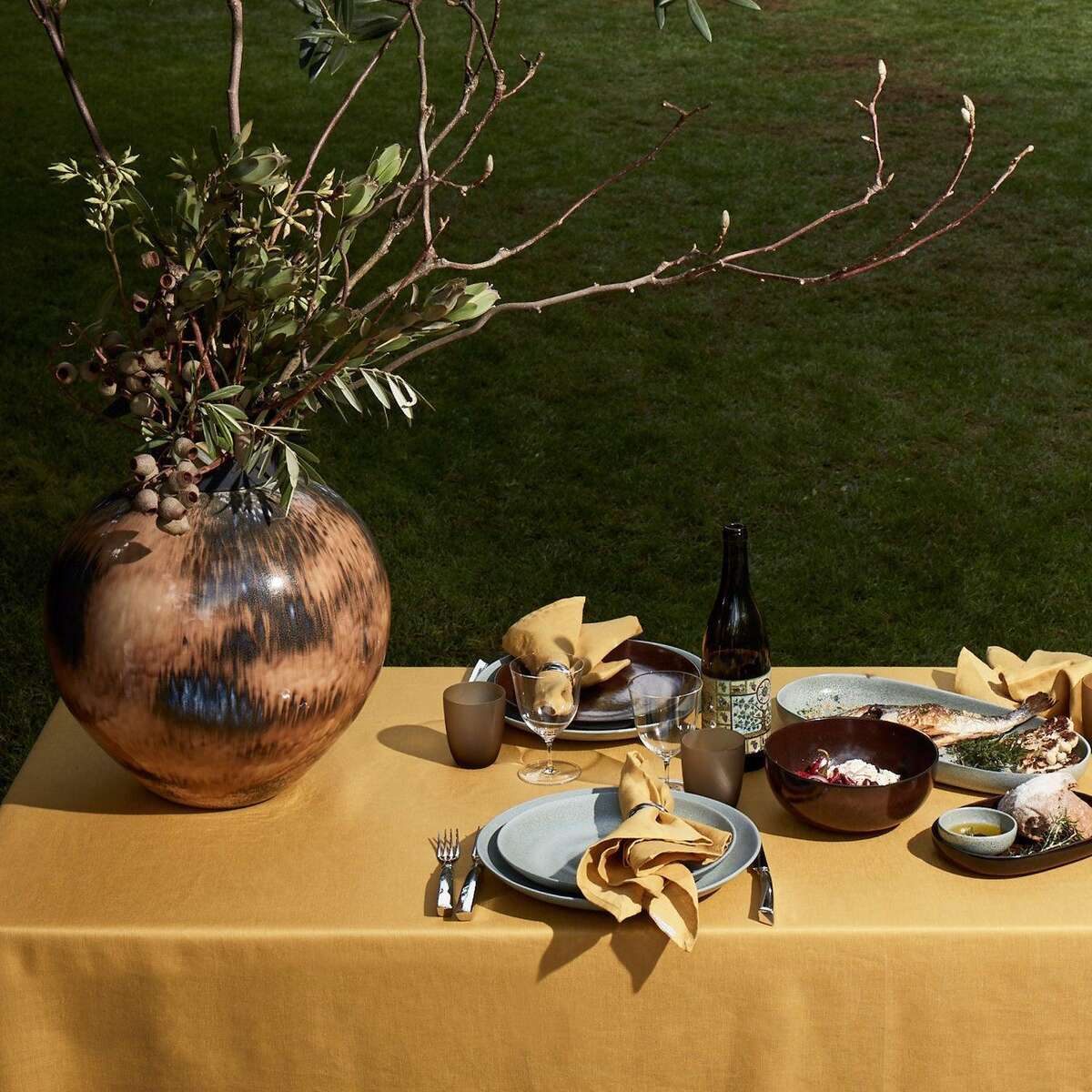 L'Objet Terra Sauce Server - Seafoam Condiment Pot, alternate view
