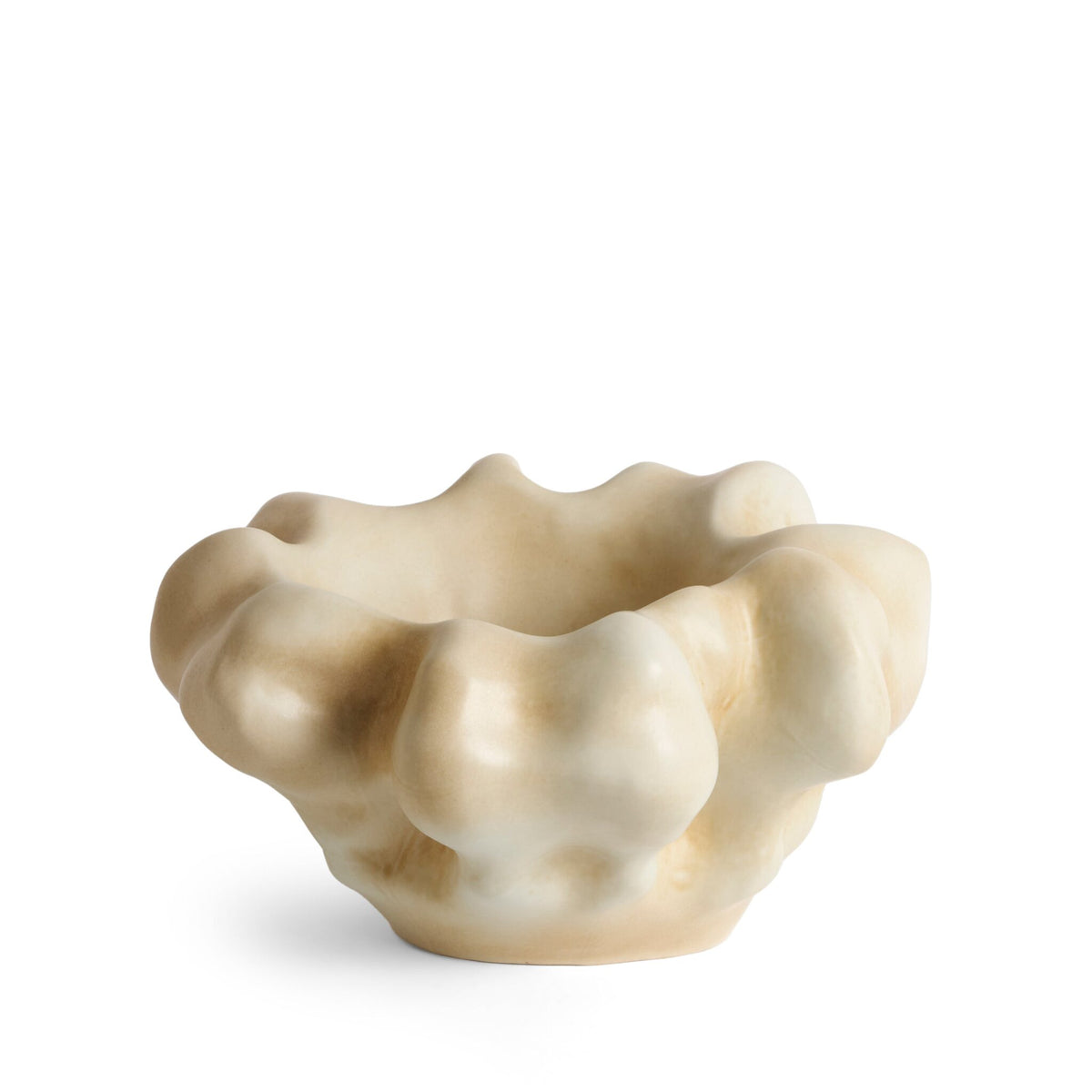 L'Objet Timna Coupe Bowl - Latte, alternate view