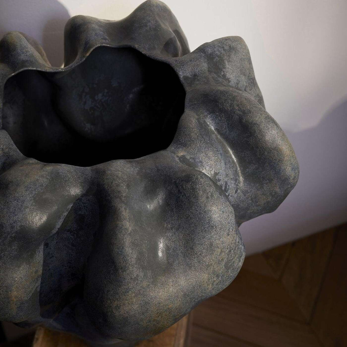 L'Objet Timna Vase - Short - Aged Iron, alternate view
