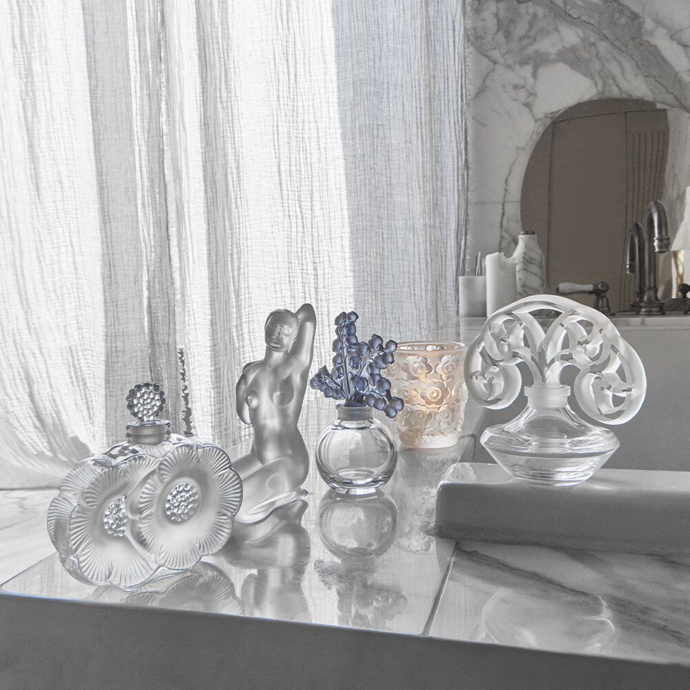 Lalique 2 Fleurs Perfume Bottle, alternate view