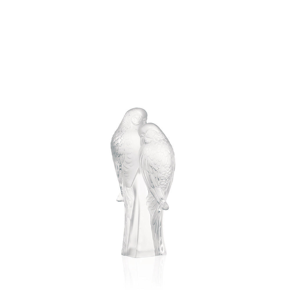 Lalique 2 Parakeets Sculpture