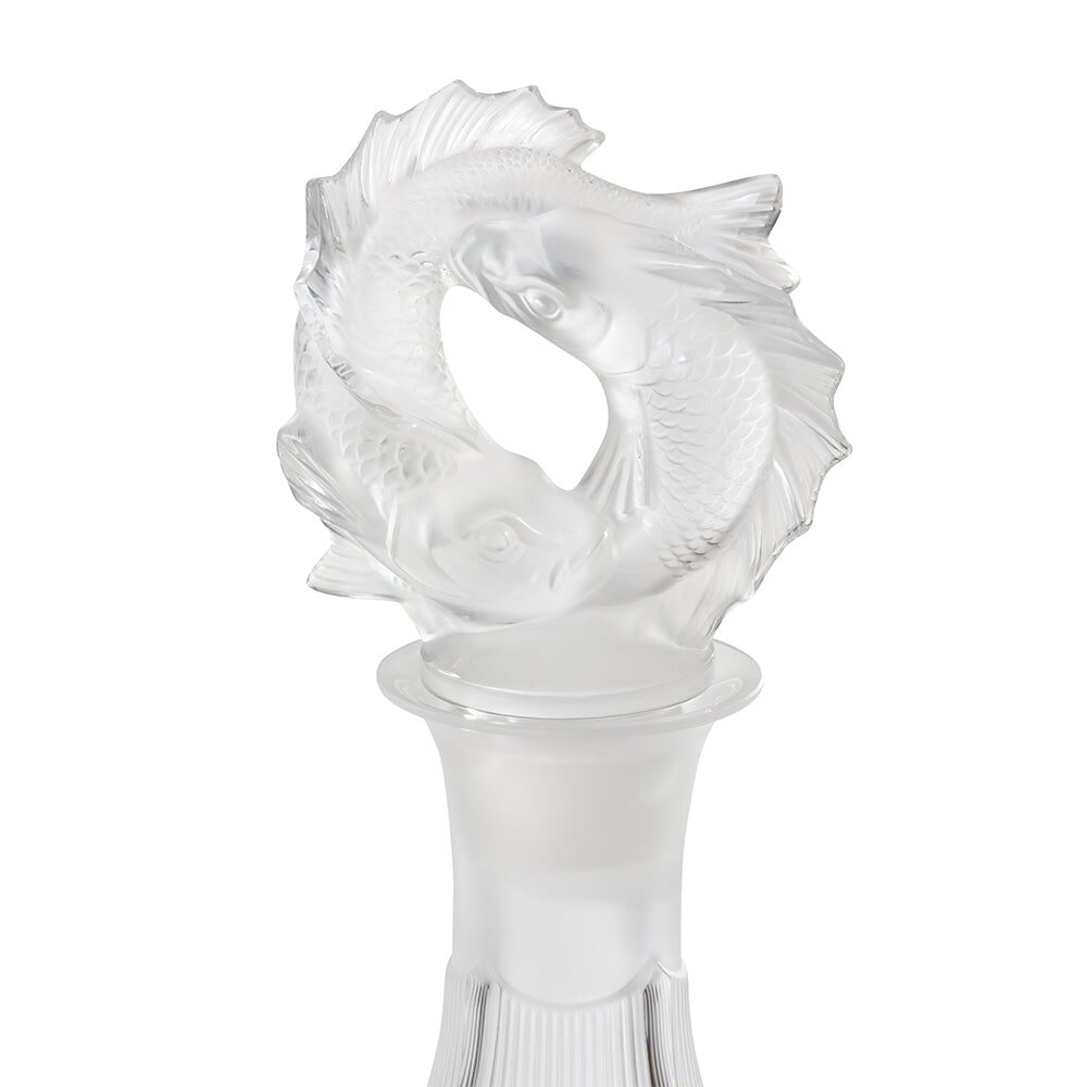 Lalique 2 Poissons Decanter, alternate view