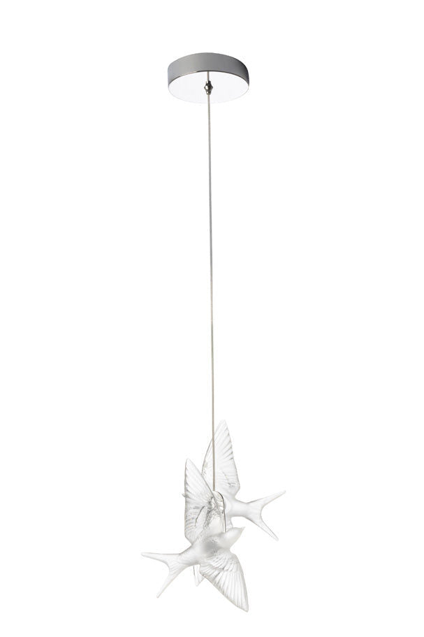 Lalique 2 Swallows Ceiling Lamp Close To Ceiling Light Fixture