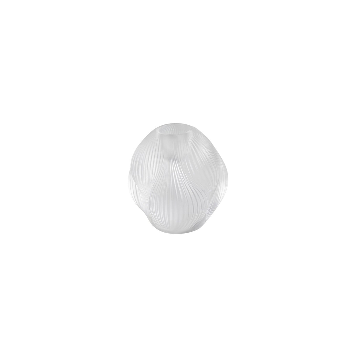Lalique Alizé Candle Holder on a white background
